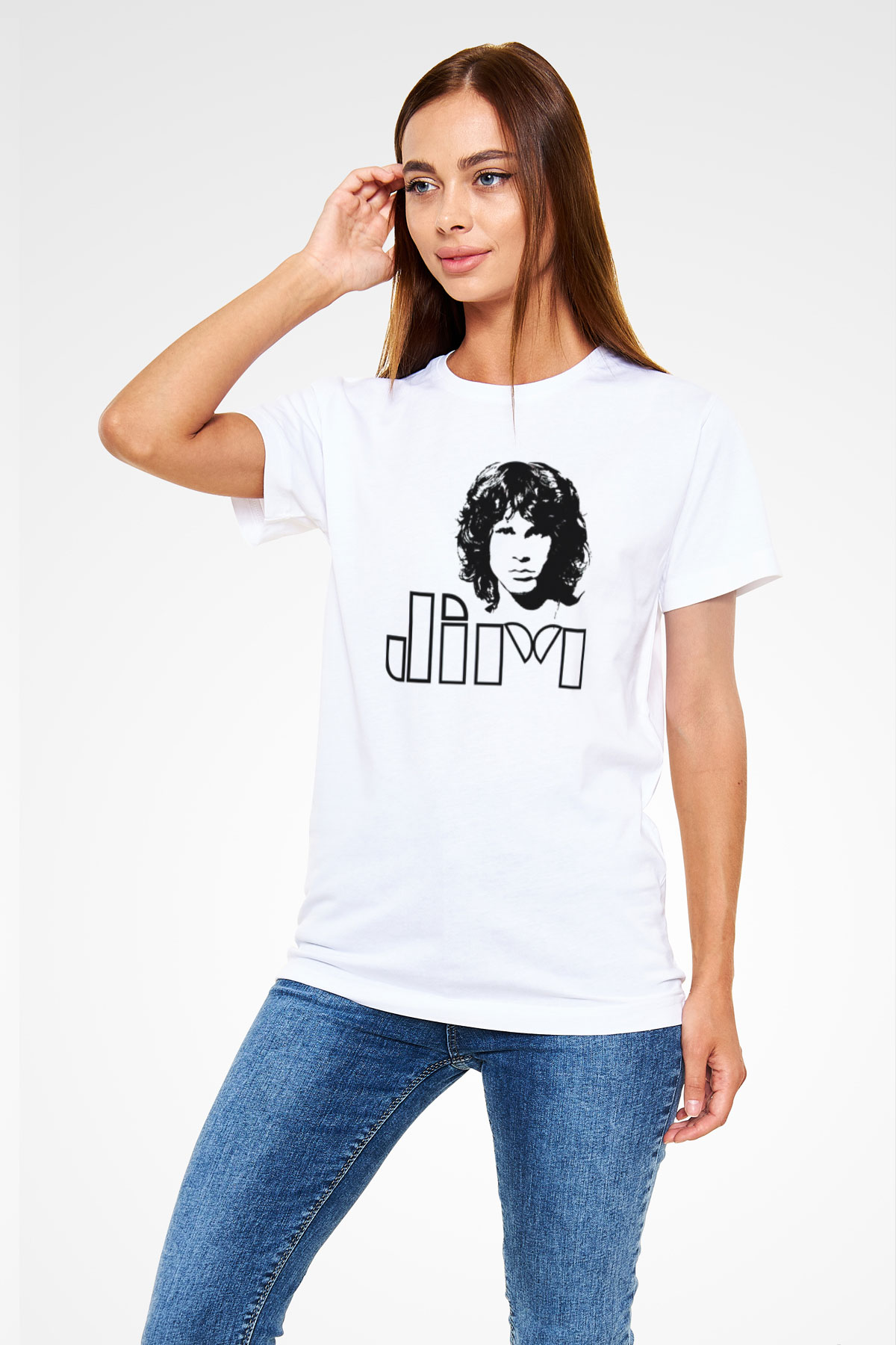 The Doors Beyaz Unisex Tişört T-Shirt - TişörtFabrikası