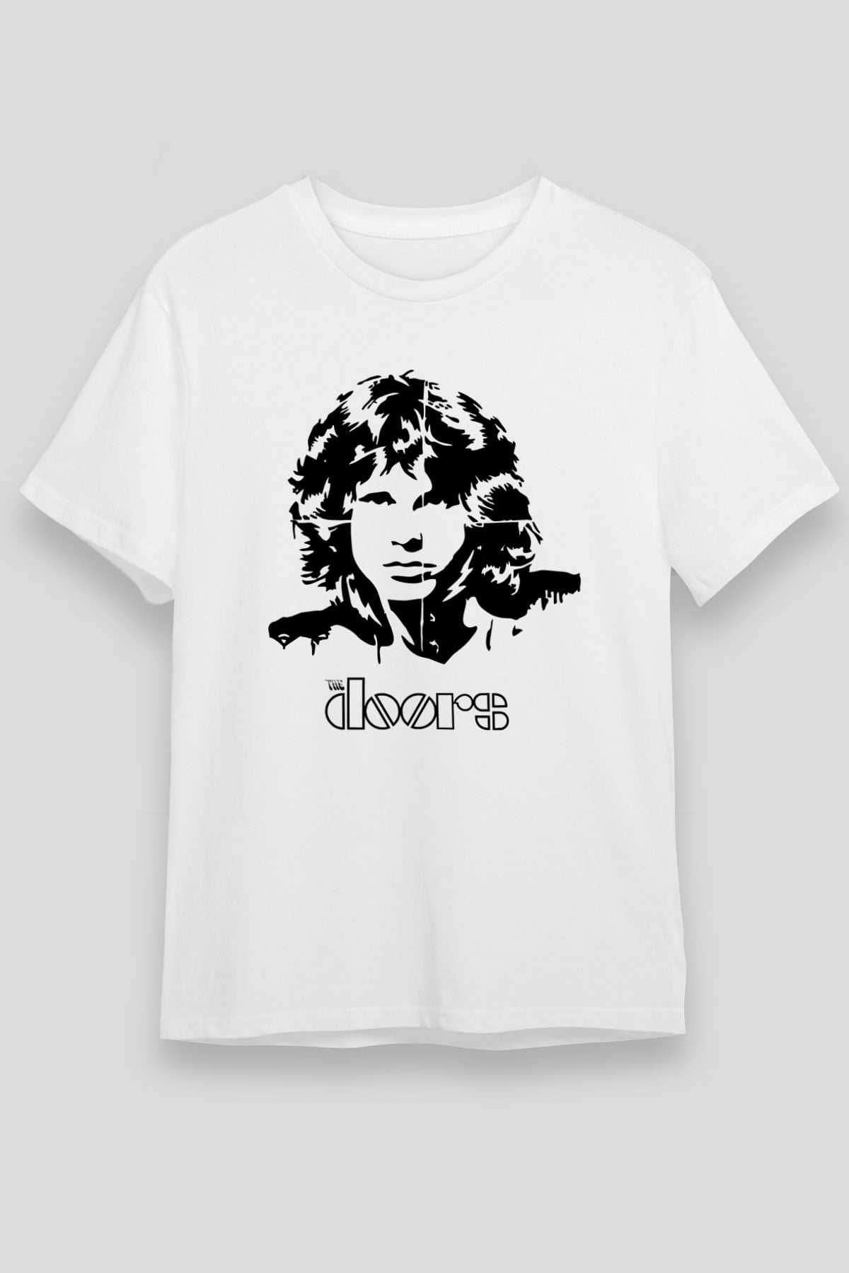 The Doors Beyaz Unisex Tişört T-Shirt - TişörtFabrikası