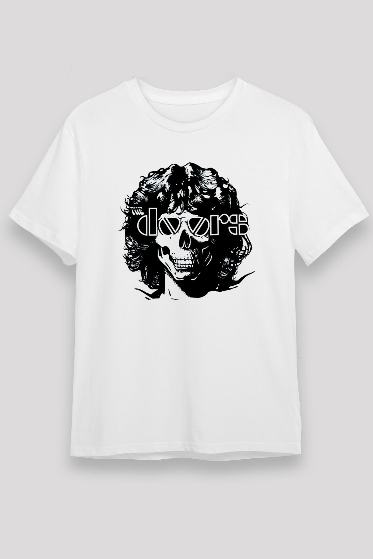 The Doors Beyaz Unisex Tişört T-Shirt - TişörtFabrikası