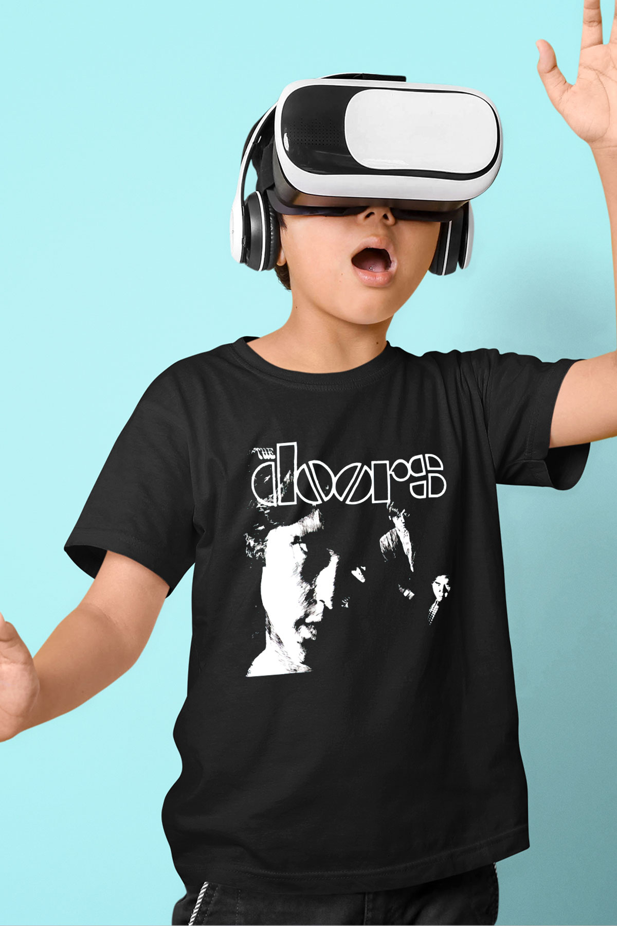The Doors Siyah Unisex Çocuk Tişört