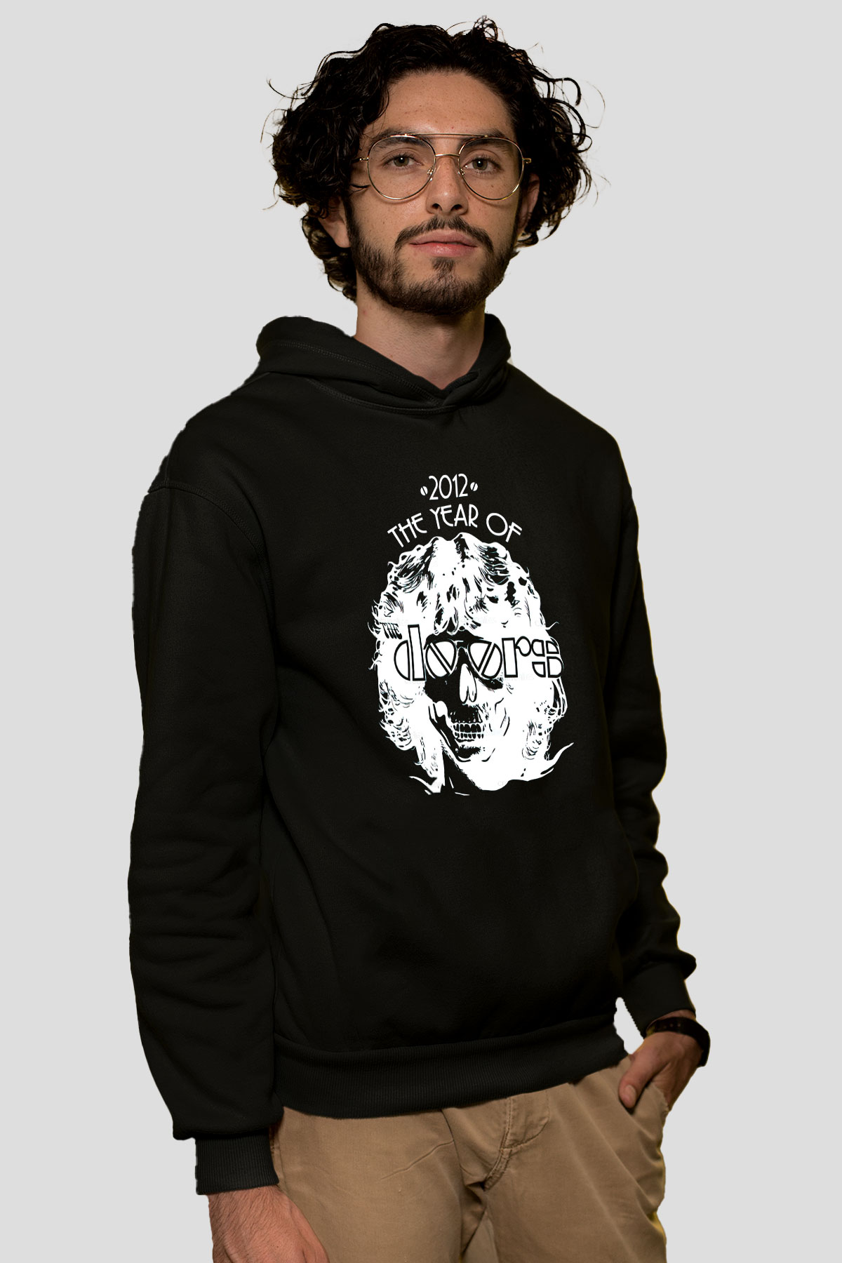 The Doors Siyah Unisex Hoodie