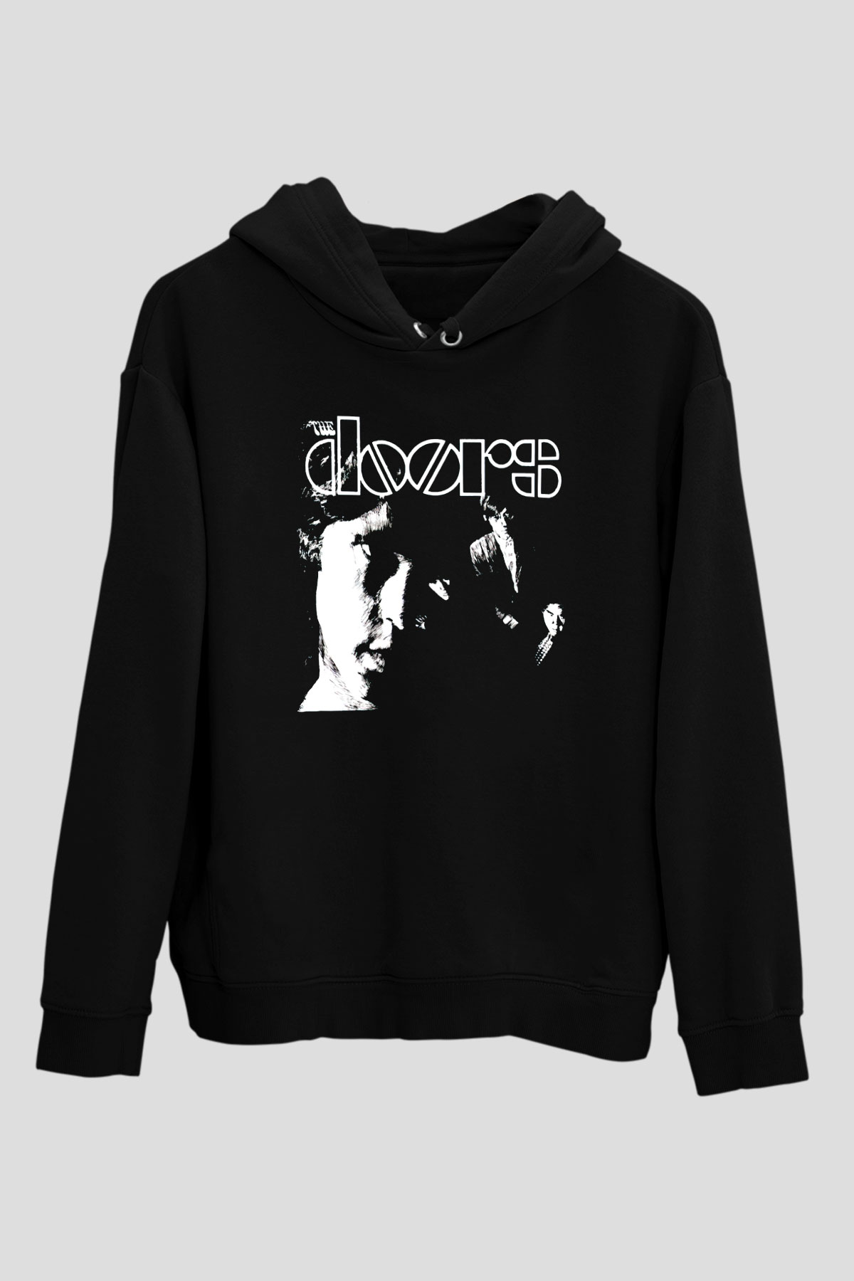 The Doors Siyah Unisex Kapüşonlu Sweatshirt