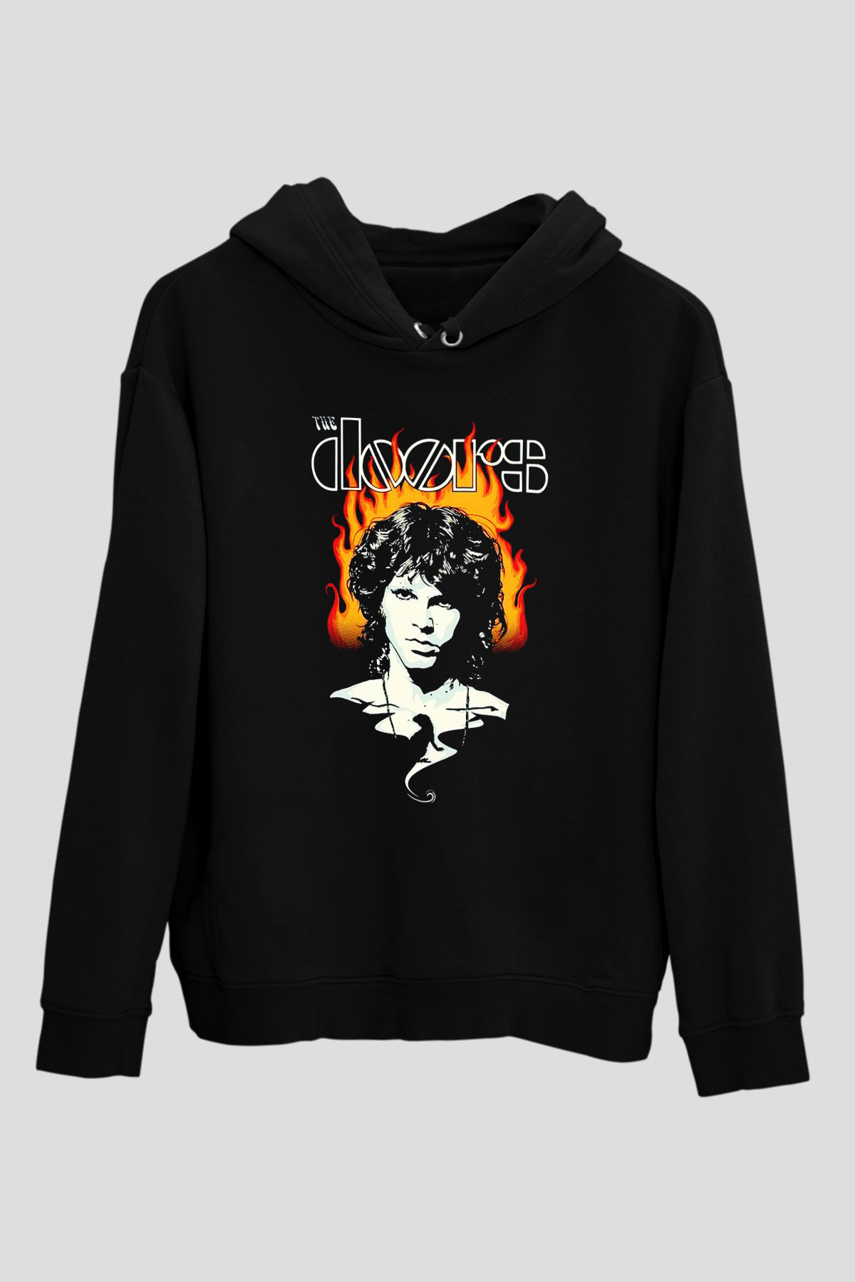 The Doors Siyah Unisex Kapüşonlu Sweatshirt