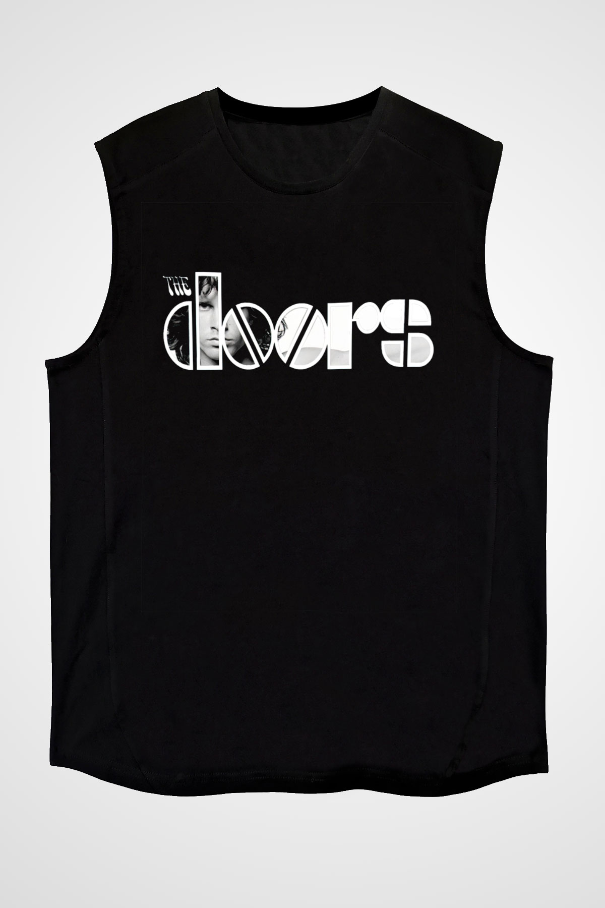 The Doors Siyah Unisex Kolsuz Tişört