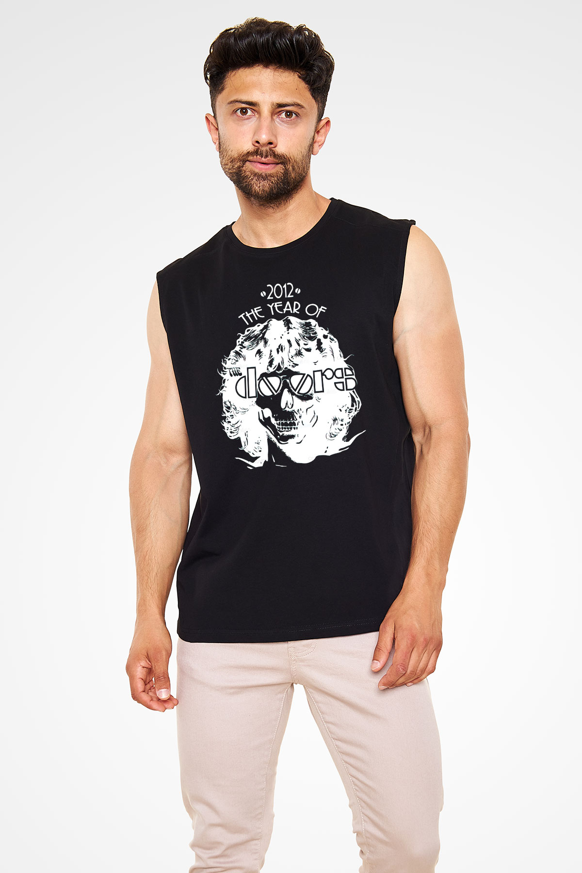 The Doors Siyah Unisex Kolsuz Tişört