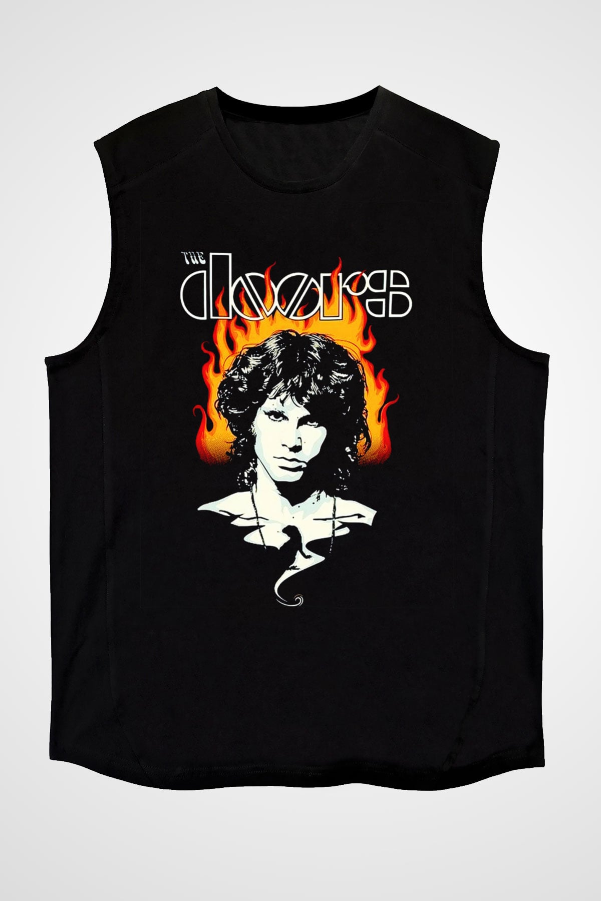 The Doors Siyah Unisex Kolsuz Tişört