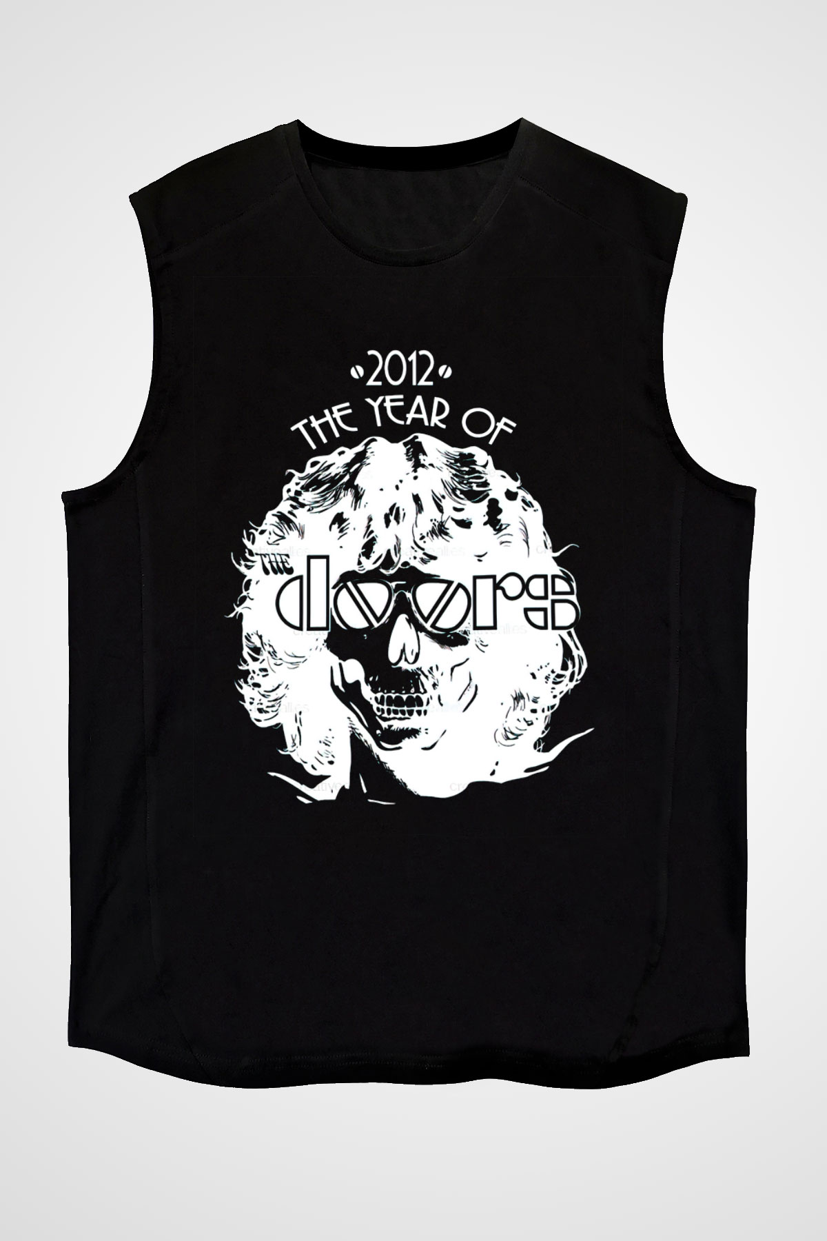 The Doors Siyah Unisex Kolsuz Tişört