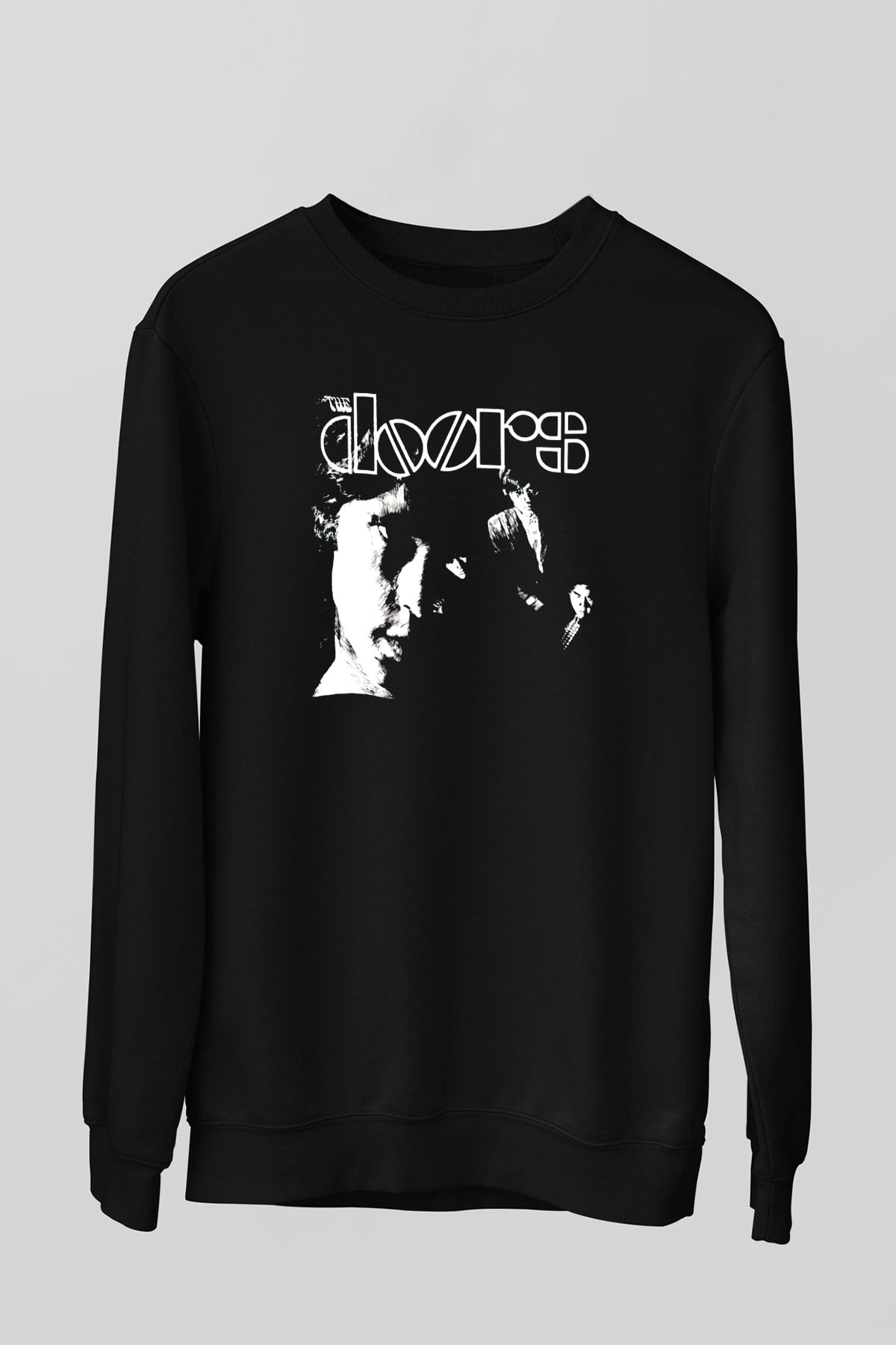 The Doors Siyah Unisex Sweatshirt