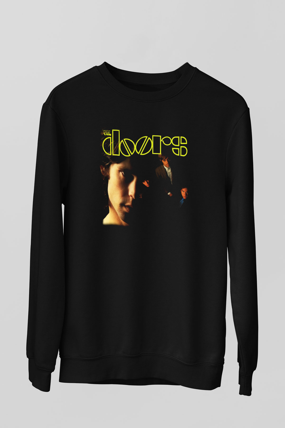 The Doors Siyah Unisex Sweatshirt