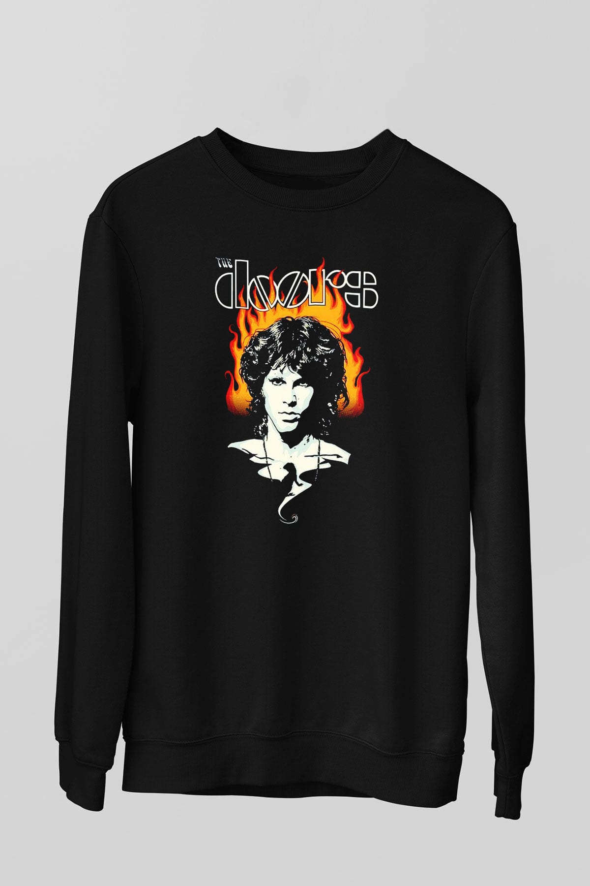 The Doors Siyah Unisex Sweatshirt