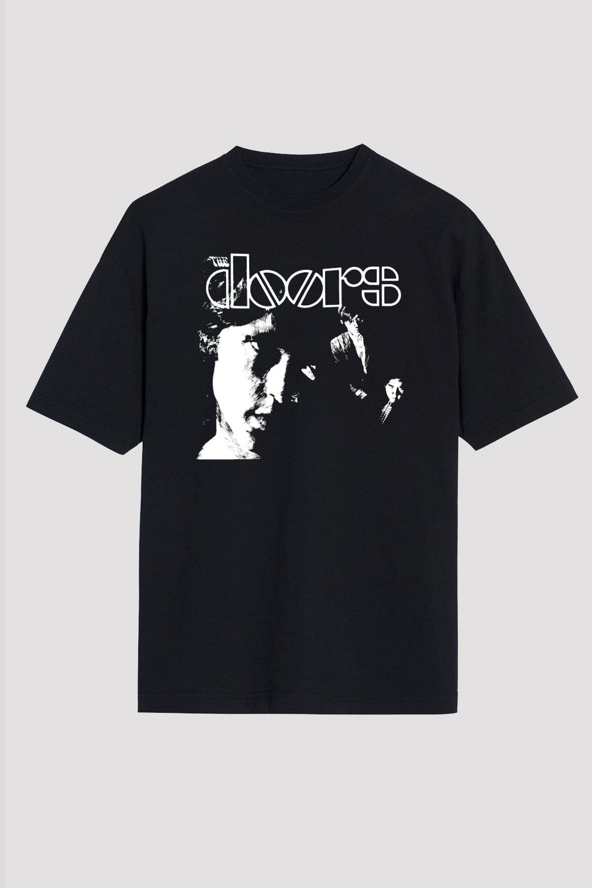 The Doors Siyah Oversize Tişört Oversize T-shirt - TişörtFabrikası