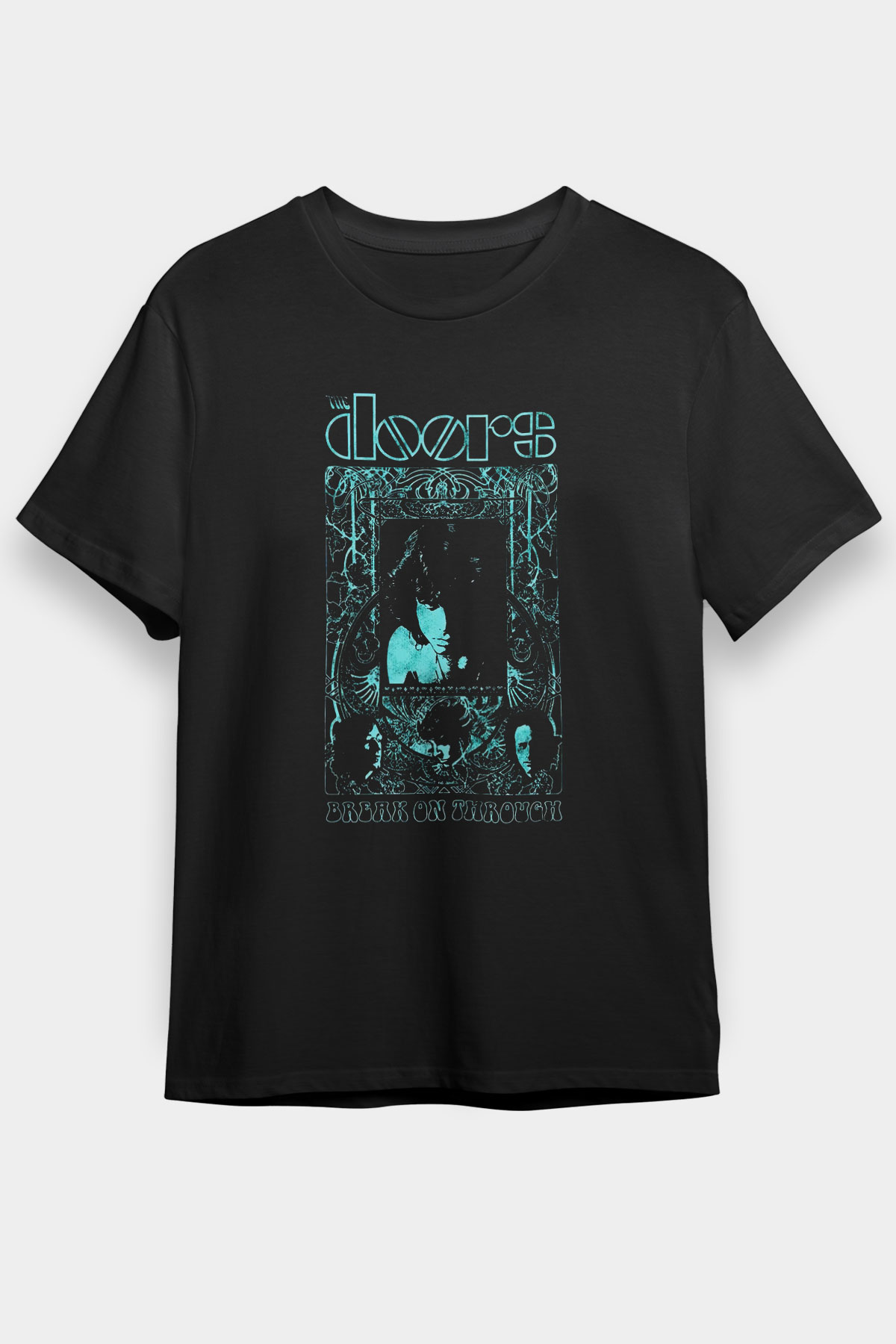 The Doors Siyah Unisex Tişört T-Shirt - TişörtFabrikası