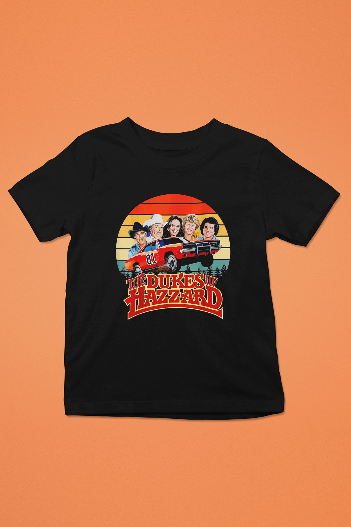 The Dukes of Hazzard Siyah Unisex  Çocuk Tişört