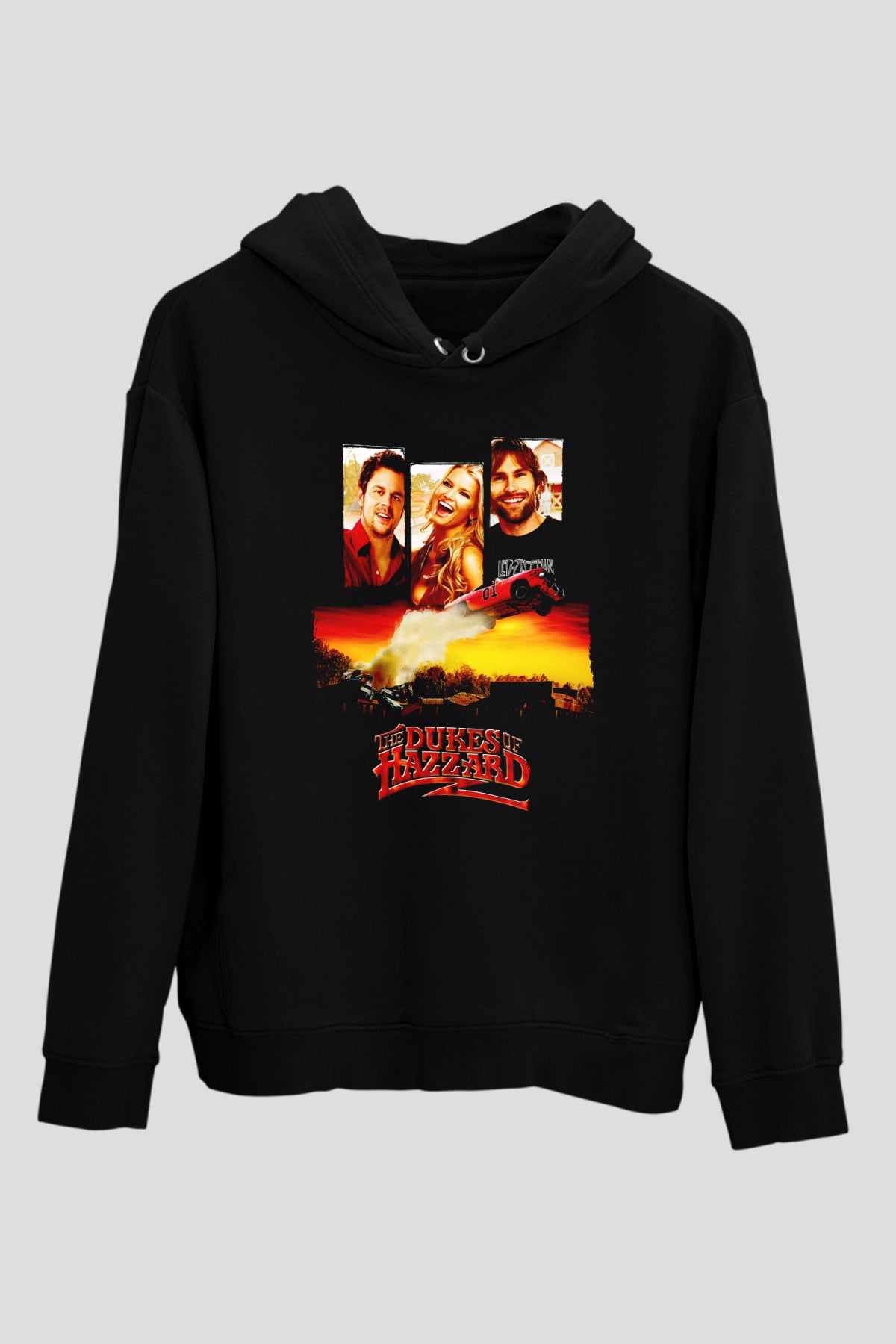 The Dukes of Hazzard Siyah Unisex Hoodie