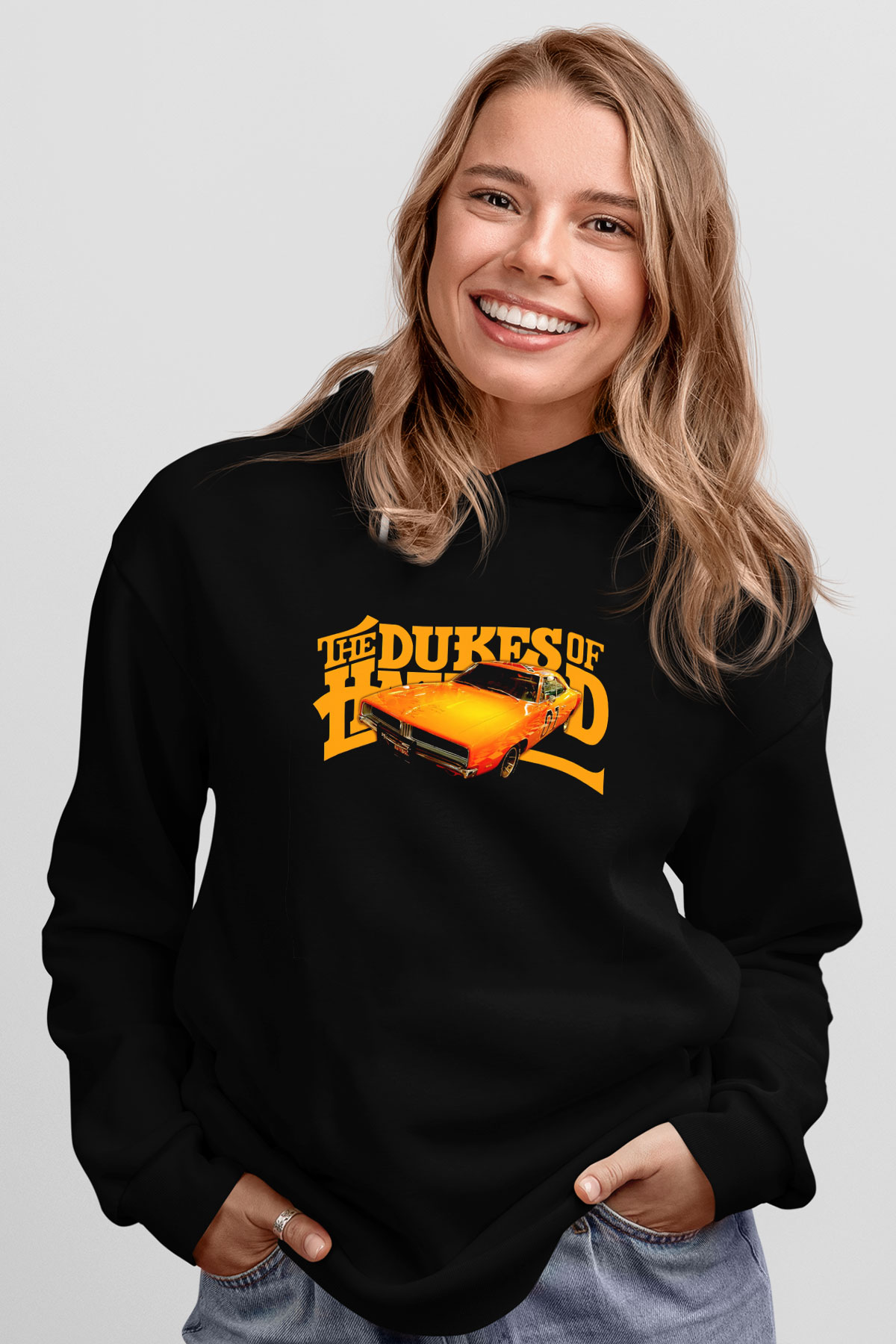 The Dukes of Hazzard Siyah Unisex Hoodie