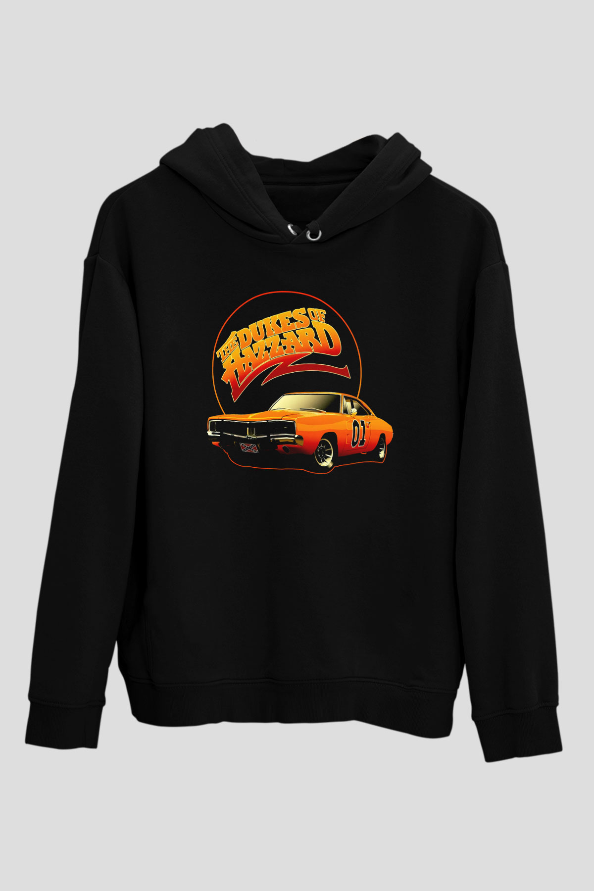 The Dukes of Hazzard Siyah Unisex Hoodie