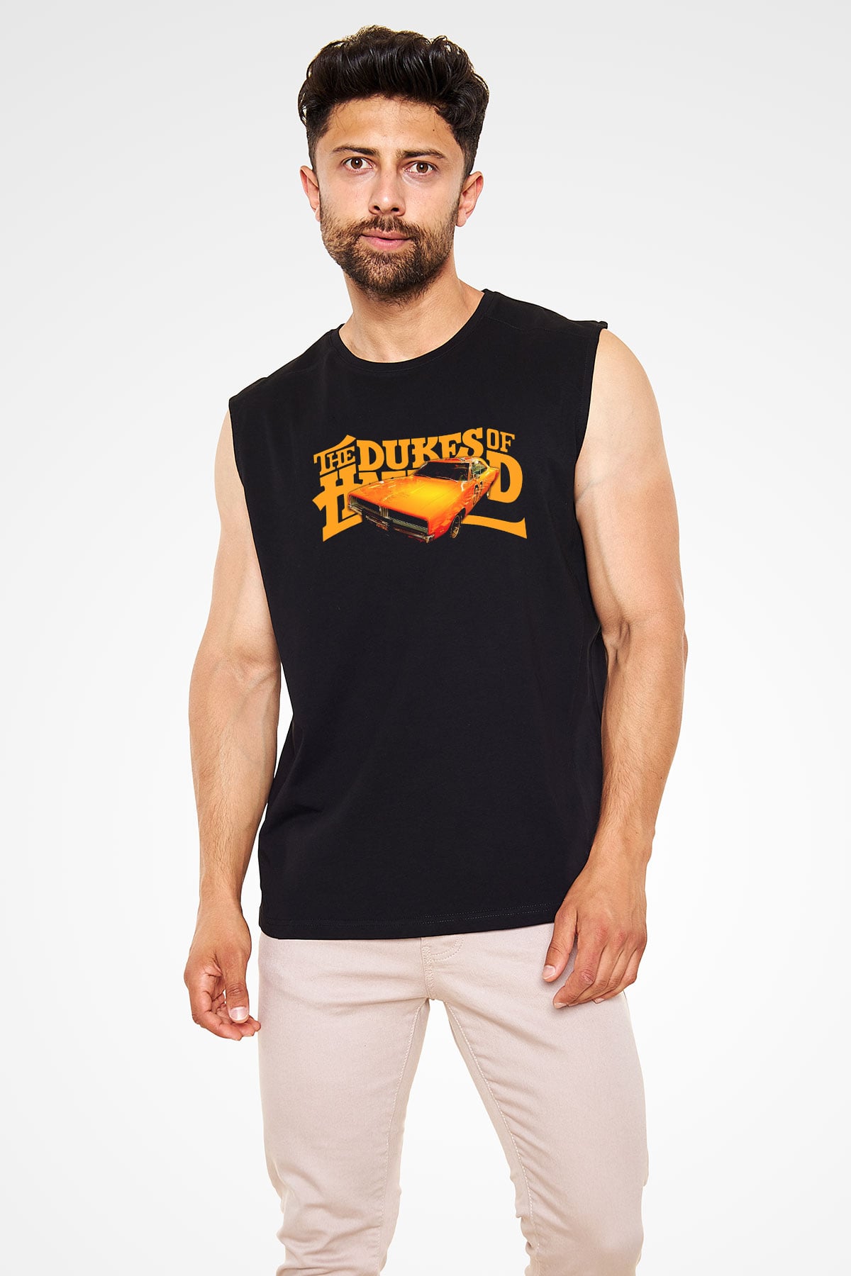 The Dukes of Hazzard Siyah Unisex  Kolsuz Tişört