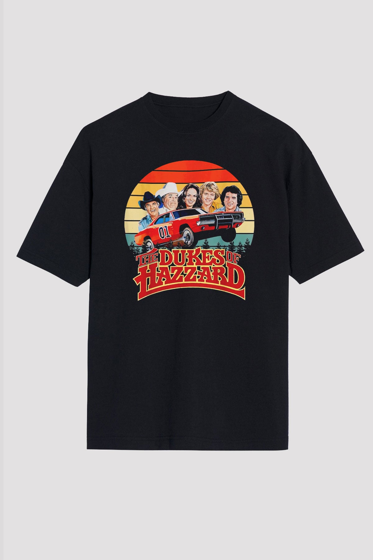 The Dukes of Hazzard Siyah Oversize Tişört