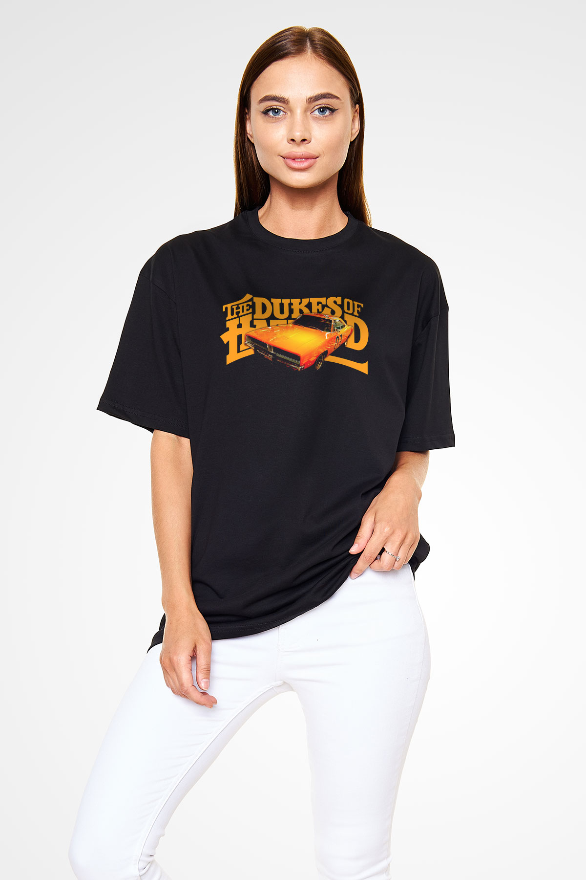 The Dukes of Hazzard Siyah Oversize Tişört