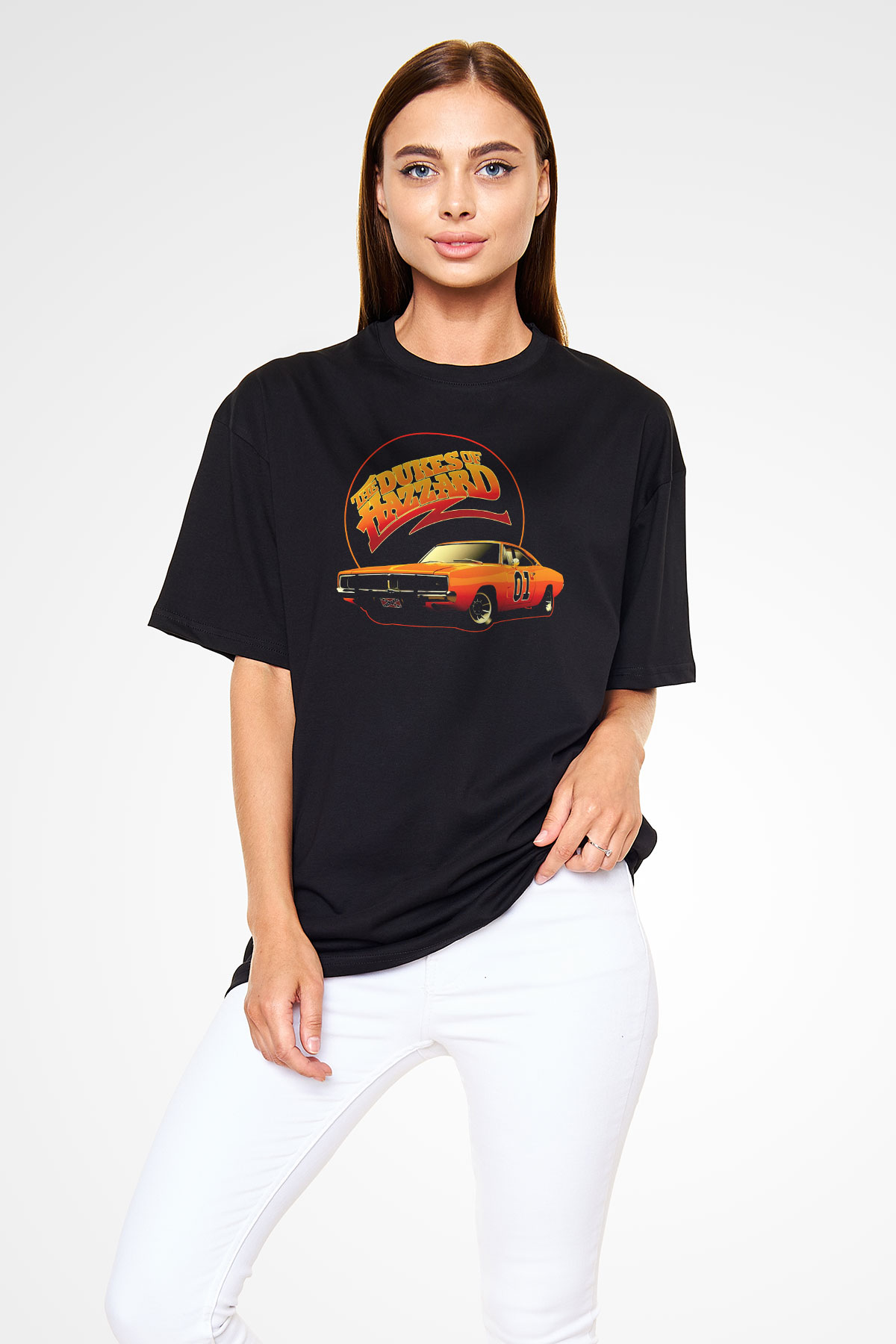 The Dukes of Hazzard Siyah Oversize Tişört