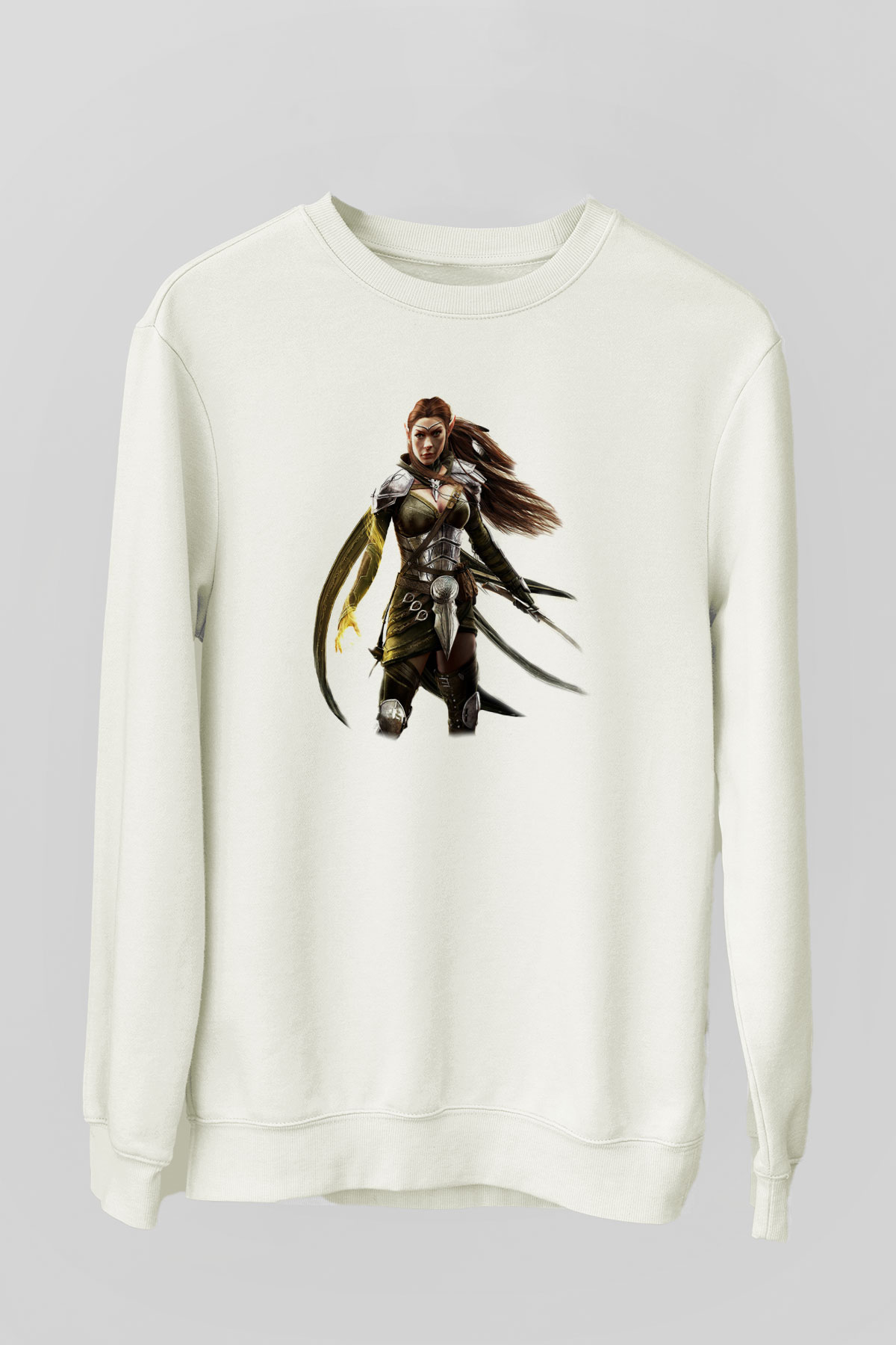 The Elder Scrolls Online Beyaz Unisex Sweatshirt