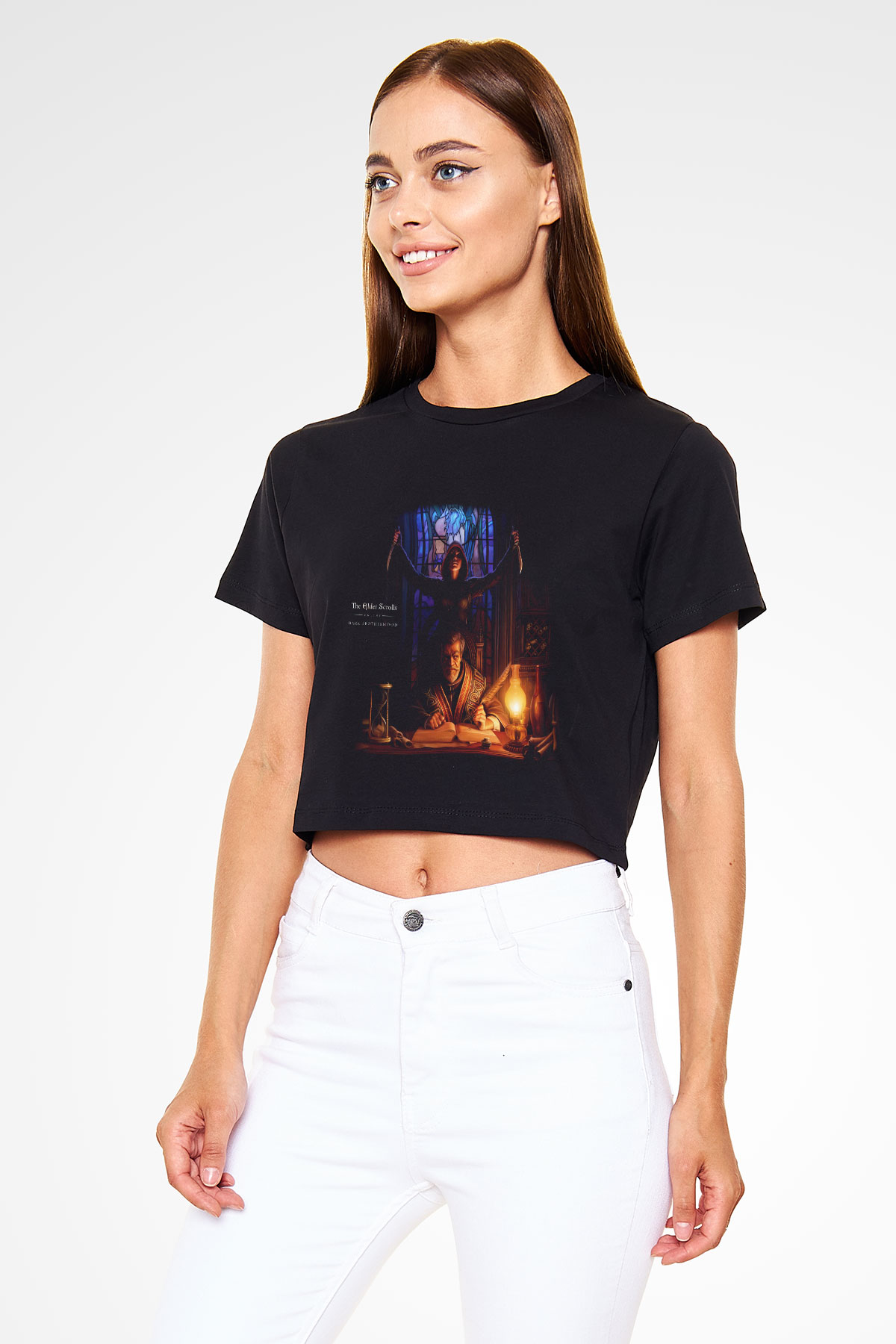 The Elder Scrolls Online Siyah Crop Top Tişört