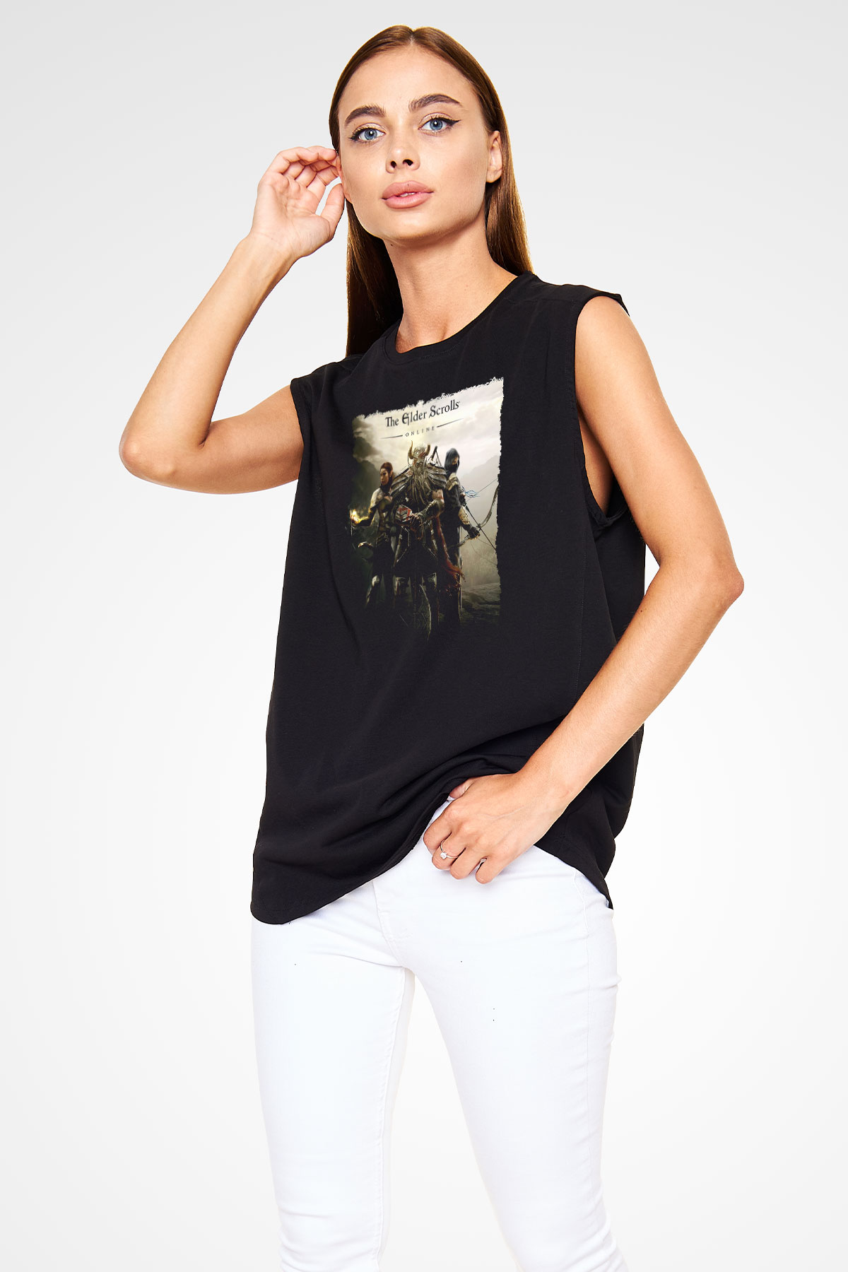 The Elder Scrolls Online Siyah Unisex Kolsuz Tişört