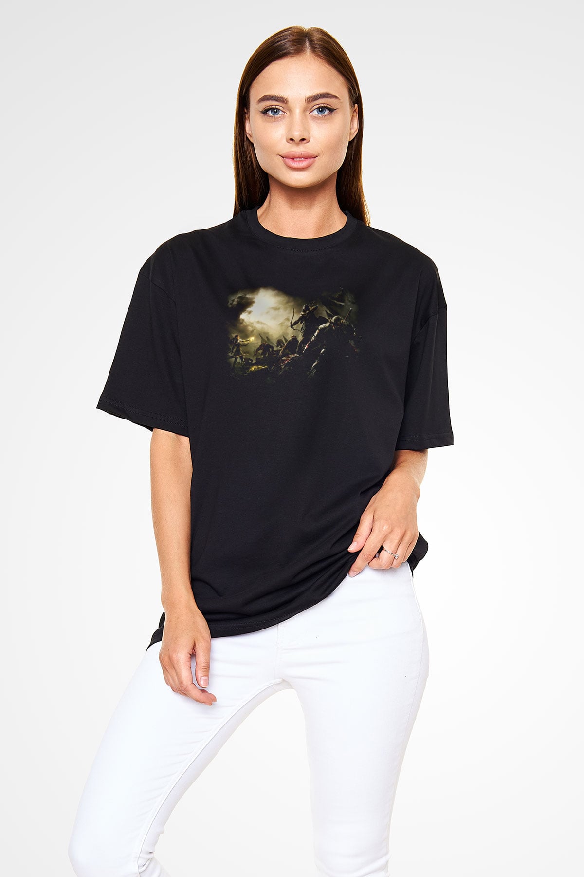 The Elder Scrolls Online Siyah Unisex Oversize Tişört T-Shirt