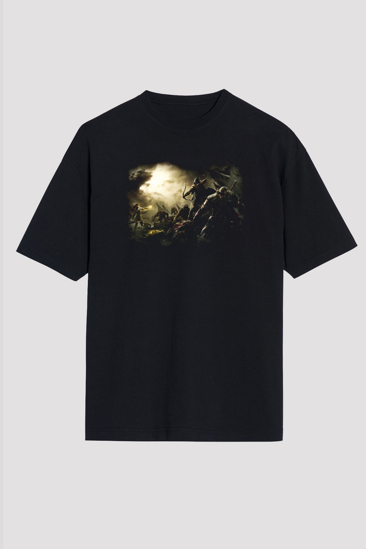 The Elder Scrolls Online Siyah Unisex Oversize Tişört T-Shirt
