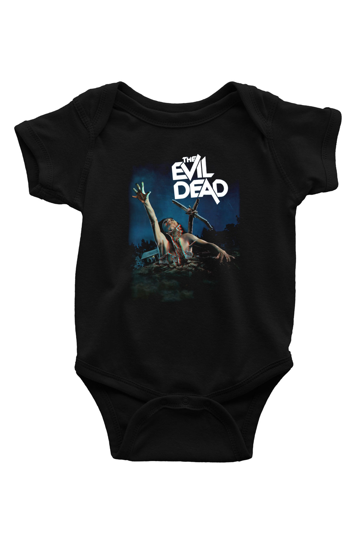 The Evil Dead Baskılı Siyah Bebek Body - Zıbın