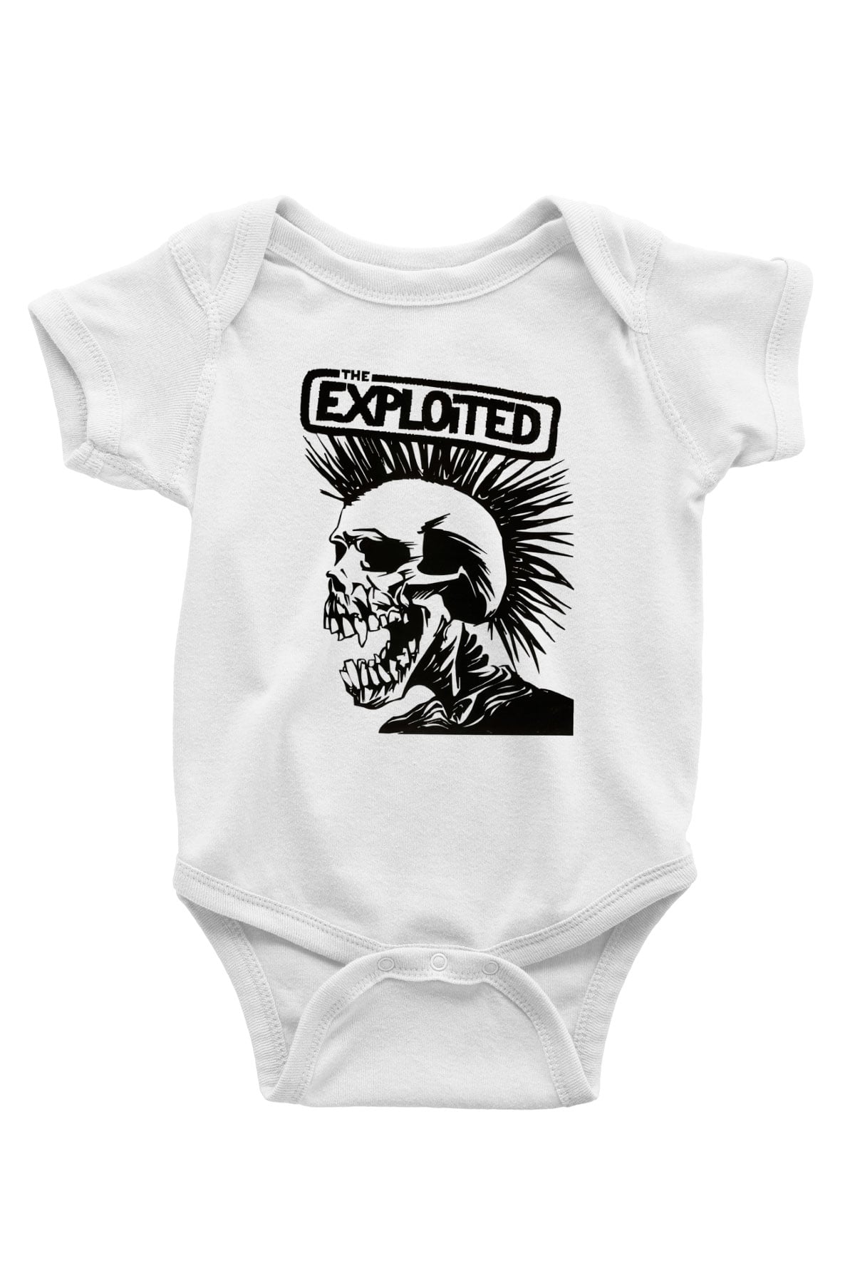 The Exploited Baskılı Beyaz Unisex Bebek Body - Zıbın