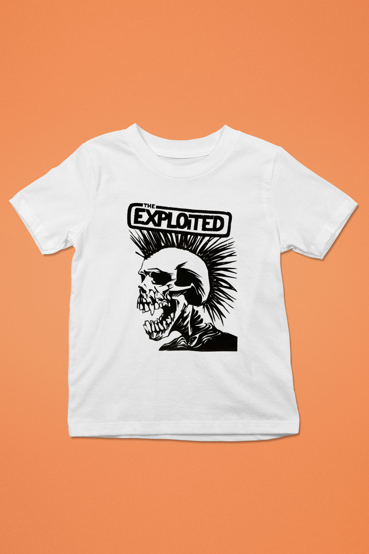 The Exploited Baskılı Beyaz Unisex Çocuk Tişört