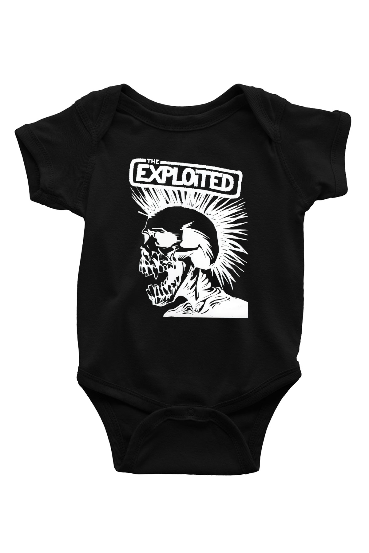 The Exploited Baskılı Siyah Bebek Body - Zıbın