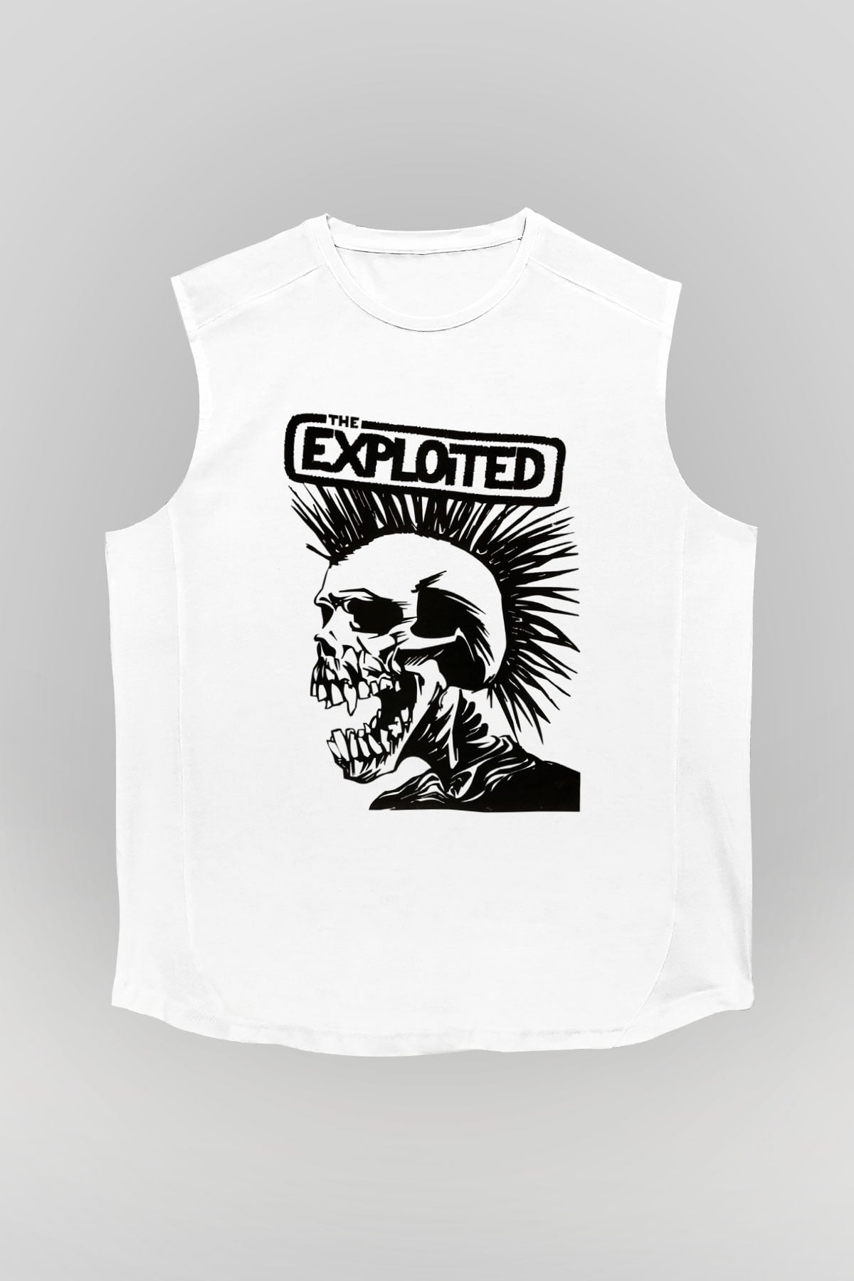 The Exploited Beyaz Unisex Kolsuz Tişört