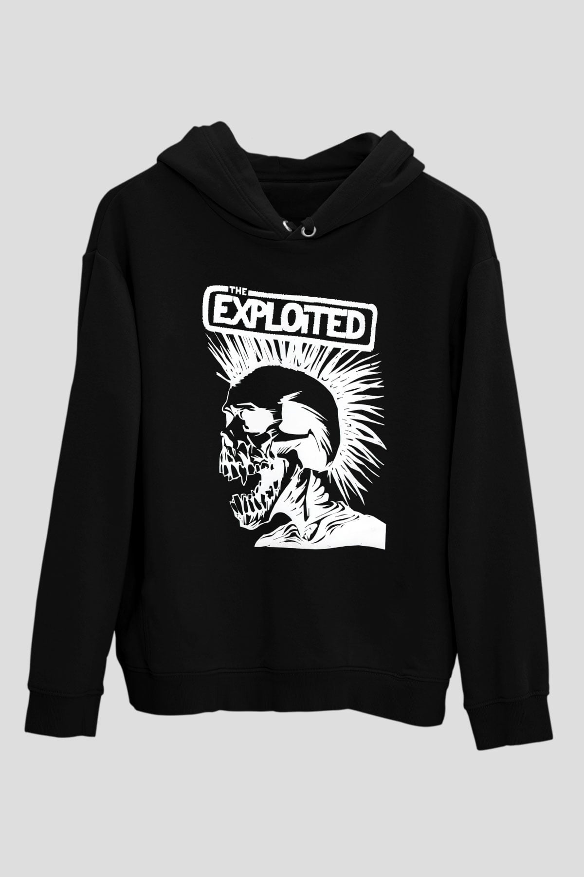 The Exploited Siyah Unisex Hoodie