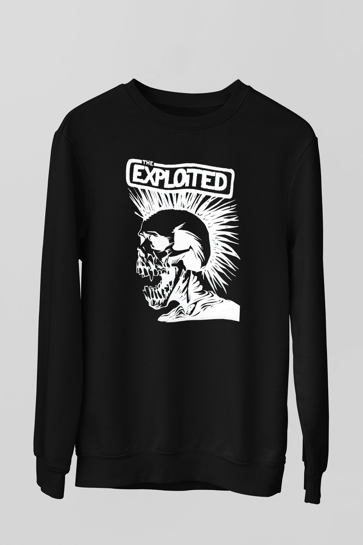 The Exploited Siyah Unisex Sweatshirt