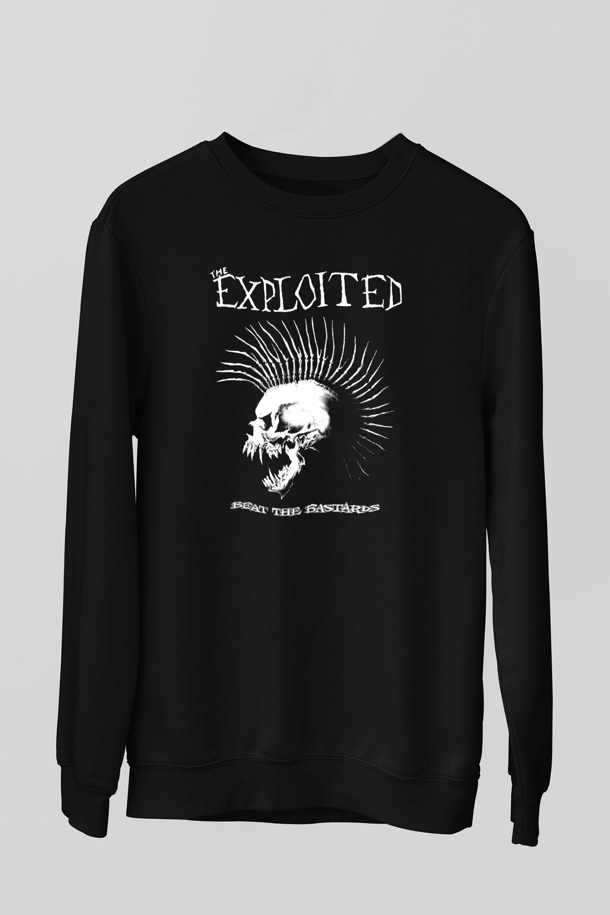 The Exploited Siyah Unisex Sweatshirt
