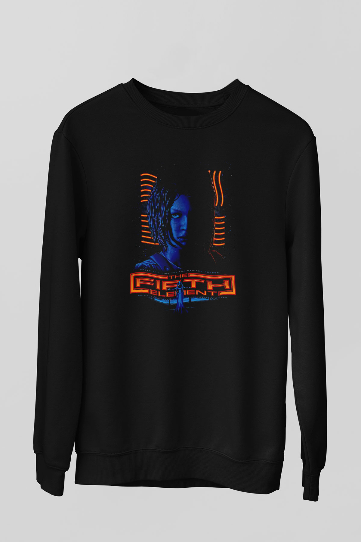The Fifth Element Siyah Unisex  Sweatshirt