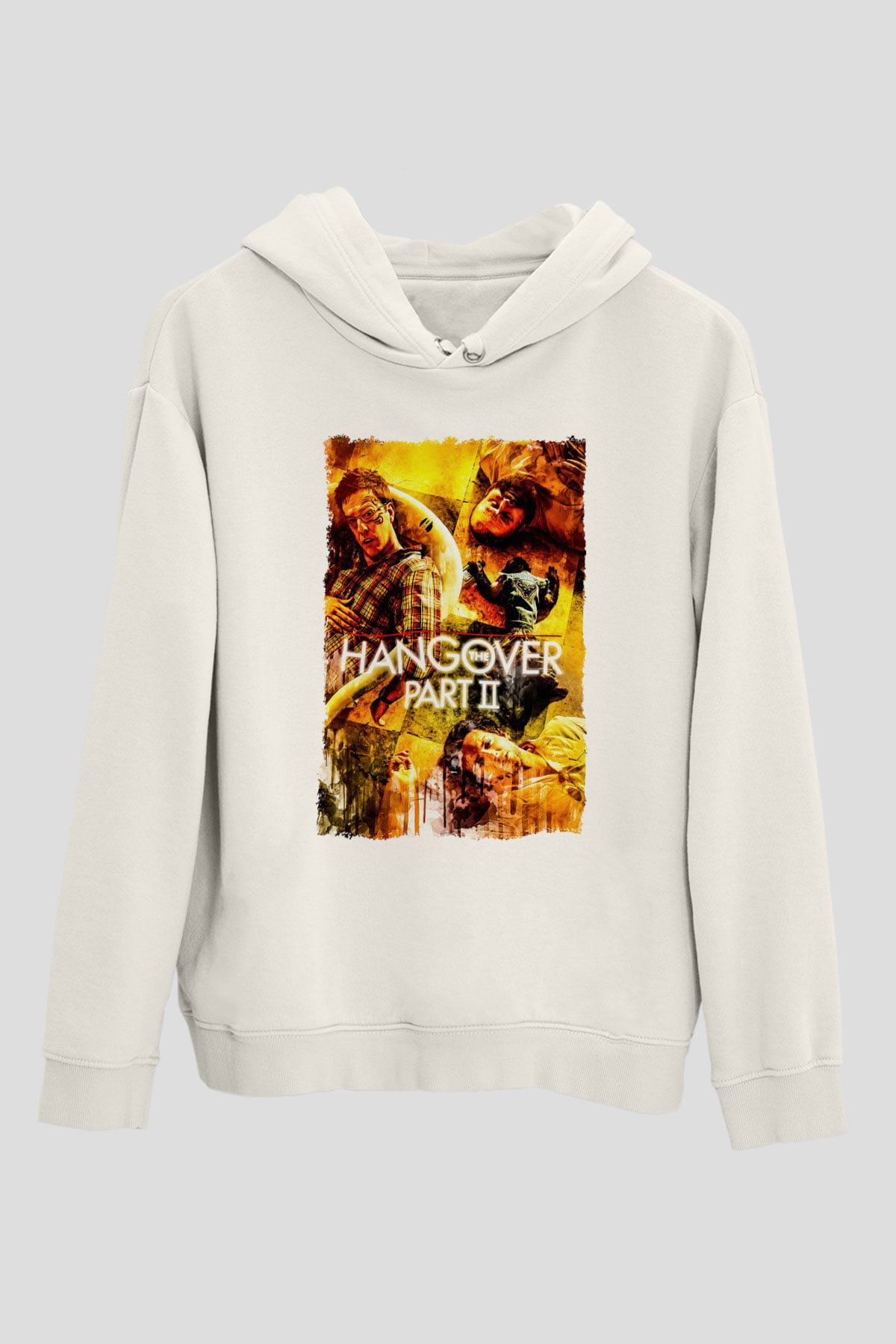 The Hangover Beyaz Unisex Hoodie