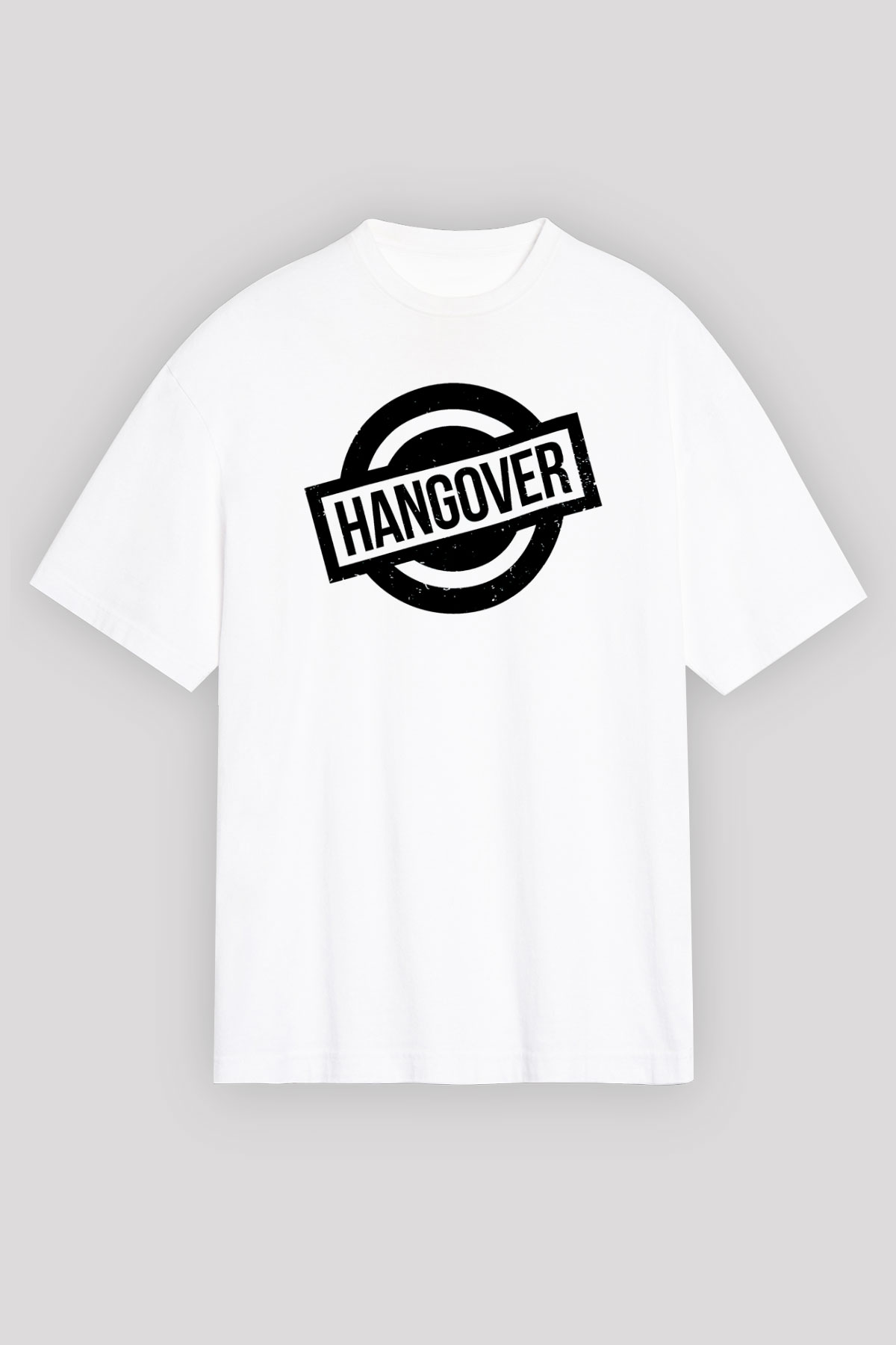 The Hangover Beyaz Unisex Oversize Tişört T-Shirt