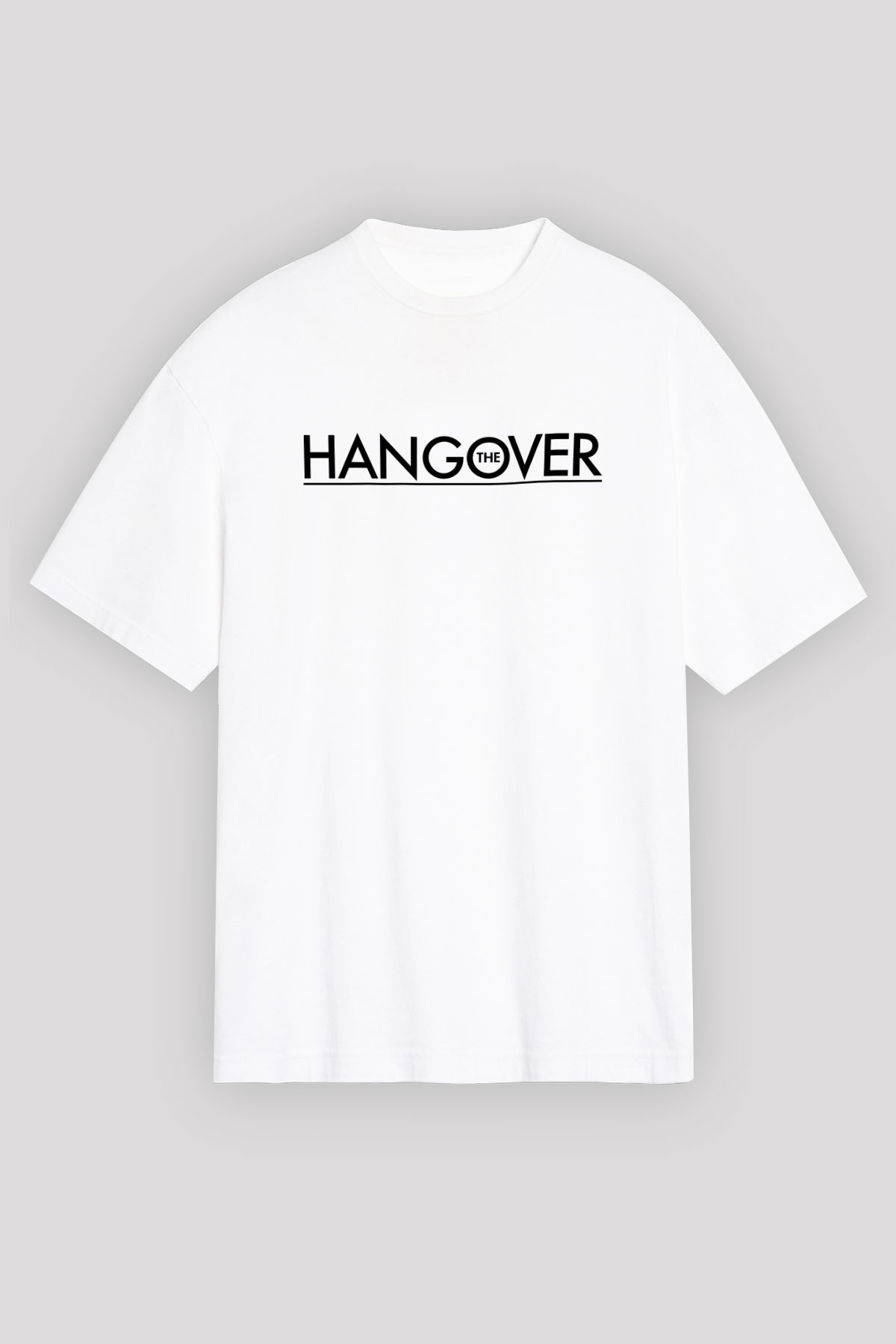 The Hangover Beyaz Unisex Oversize Tişört T-Shirt