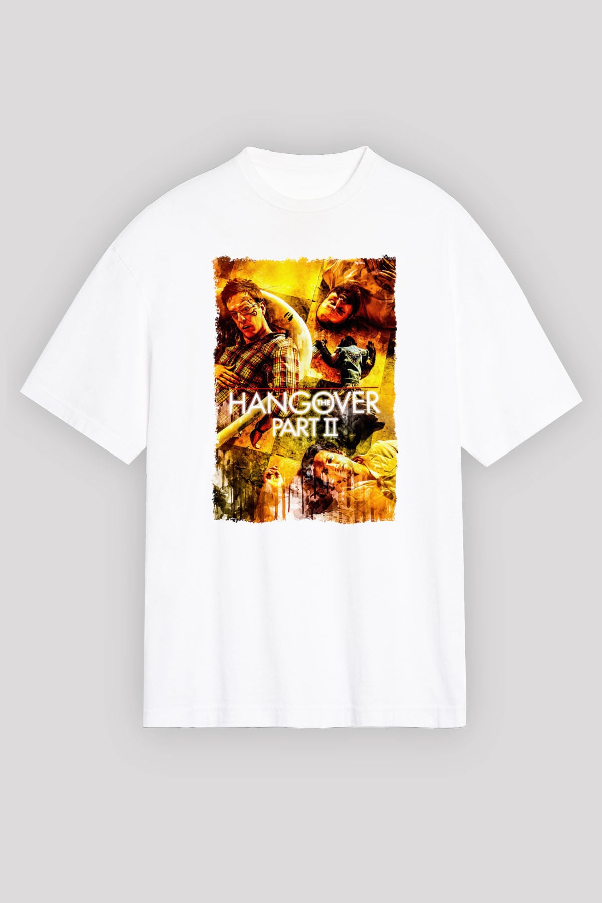 The Hangover Beyaz Oversize Tişört Oversize T-shirt