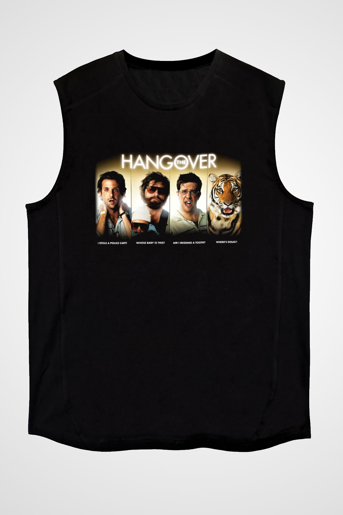 The Hangover Siyah Unisex Kolsuz Tişört