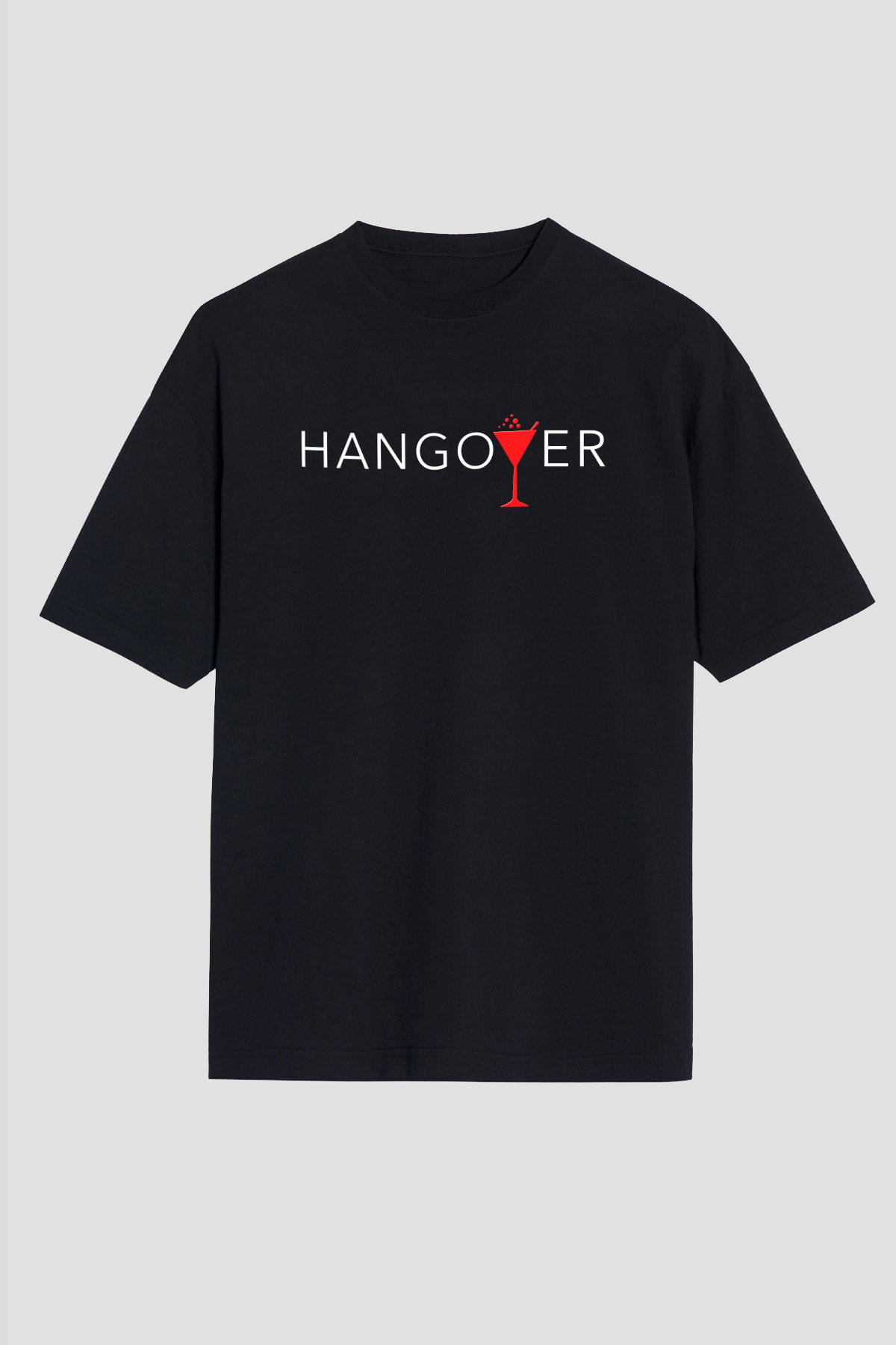 The Hangover Siyah Unisex Oversize Tişört T-Shirt
