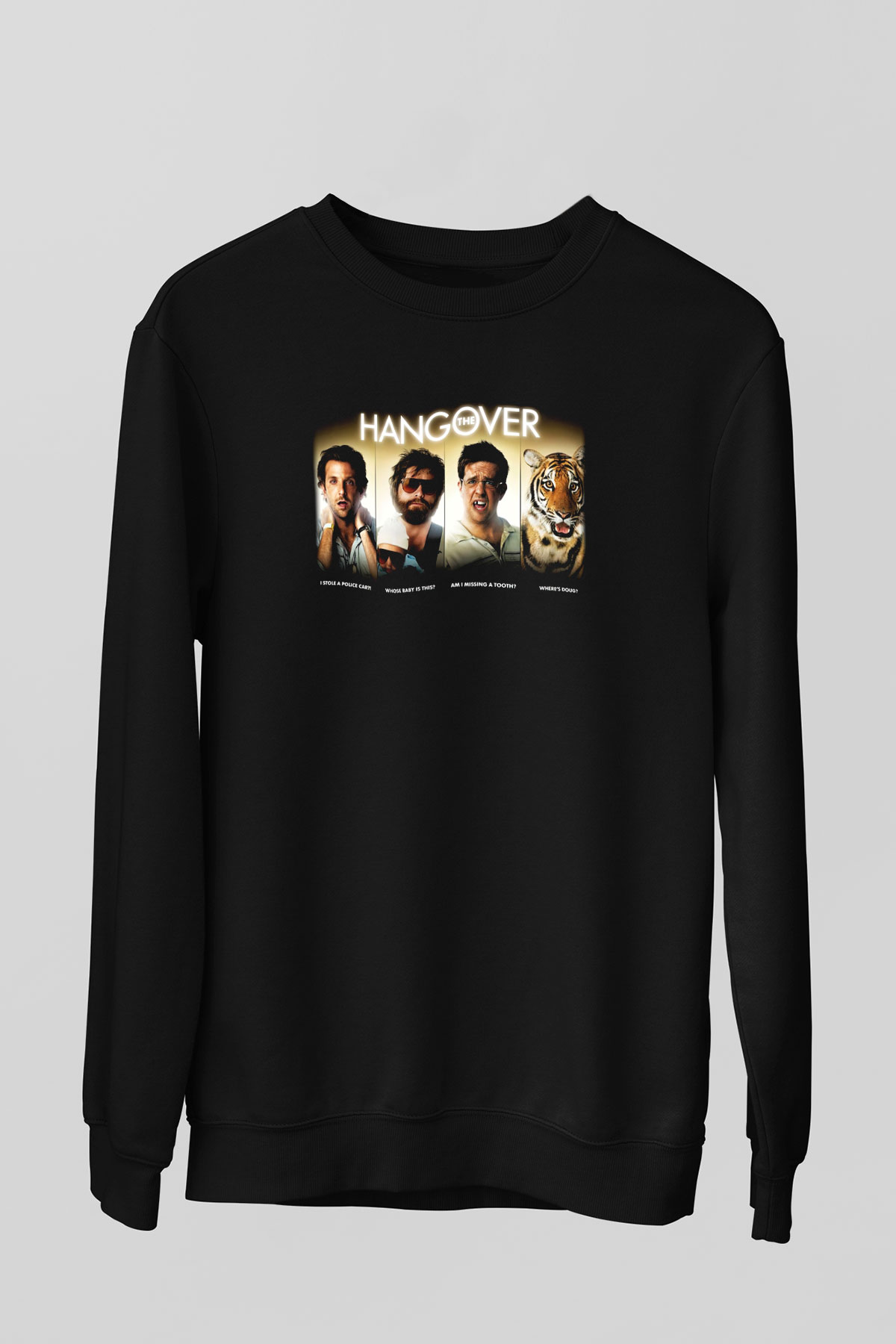 The Hangover Siyah Unisex Sweatshirt