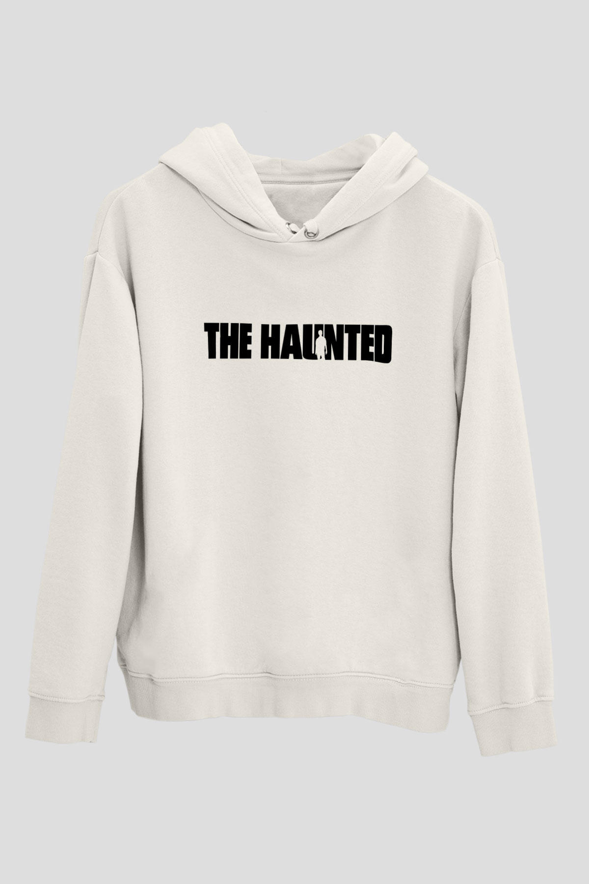 The Haunted Beyaz Unisex Kapşonlu Sweatshirt