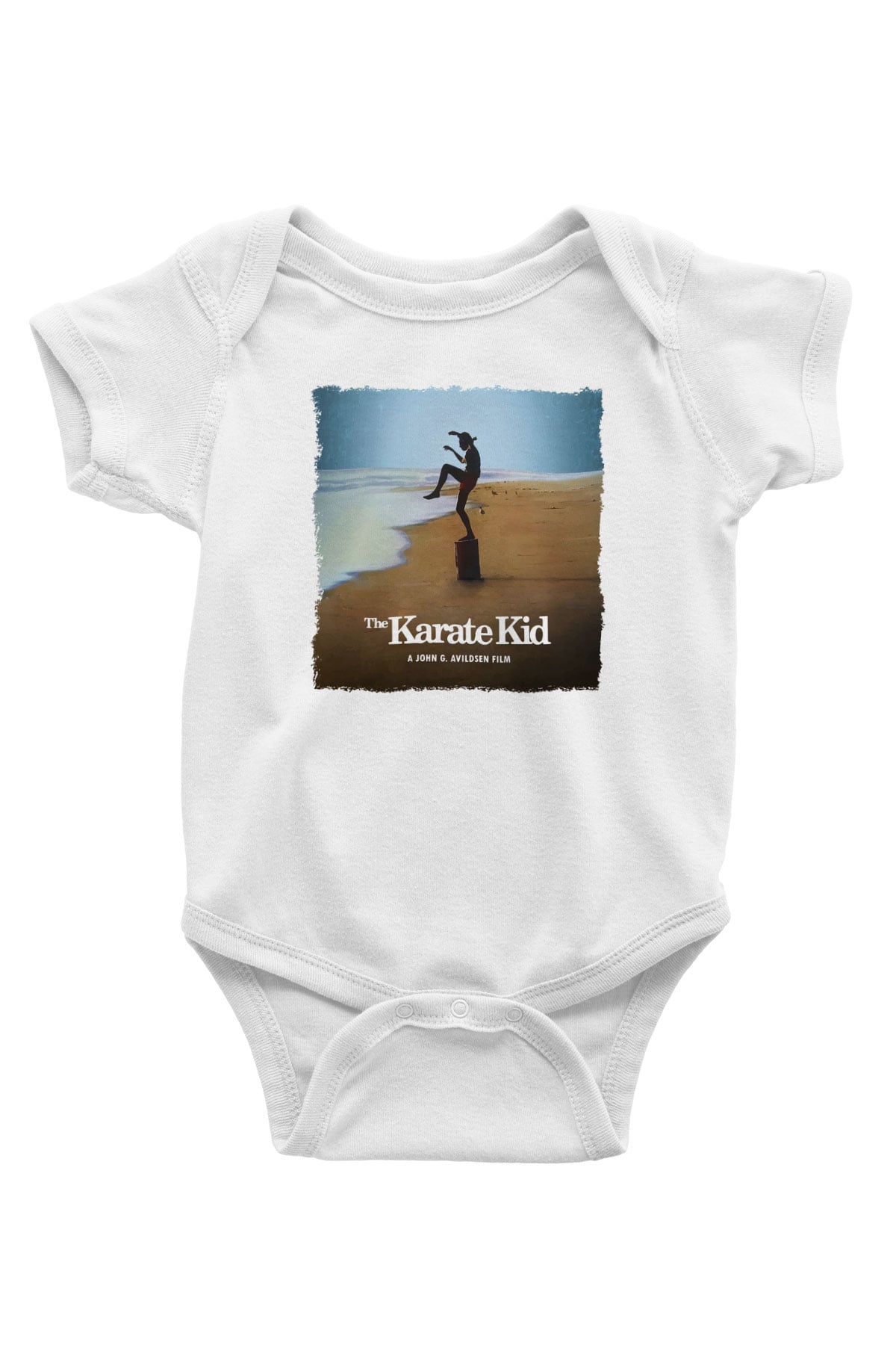The Karate Kid Beyaz Bebek Body - Zıbın