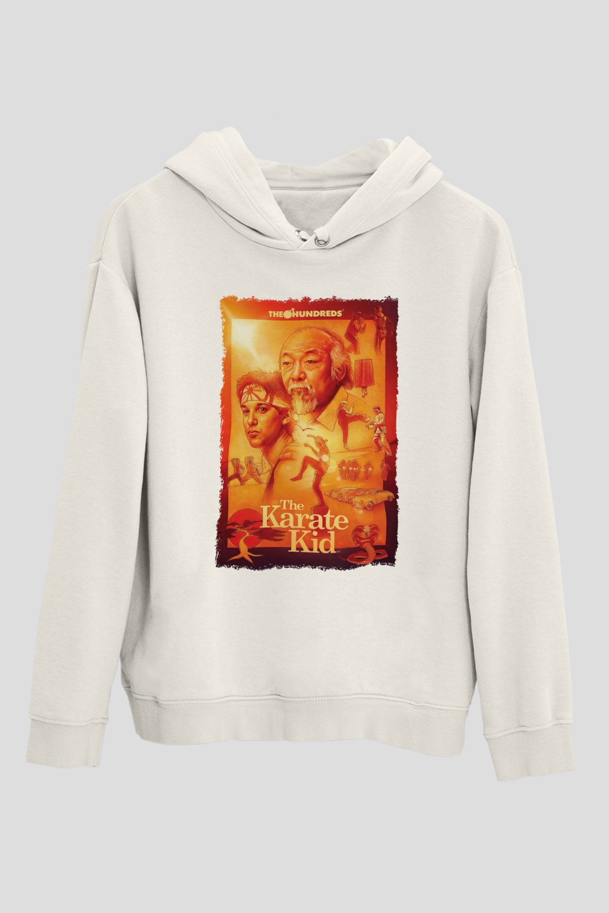 The Karate Kid Beyaz Unisex Hoodie