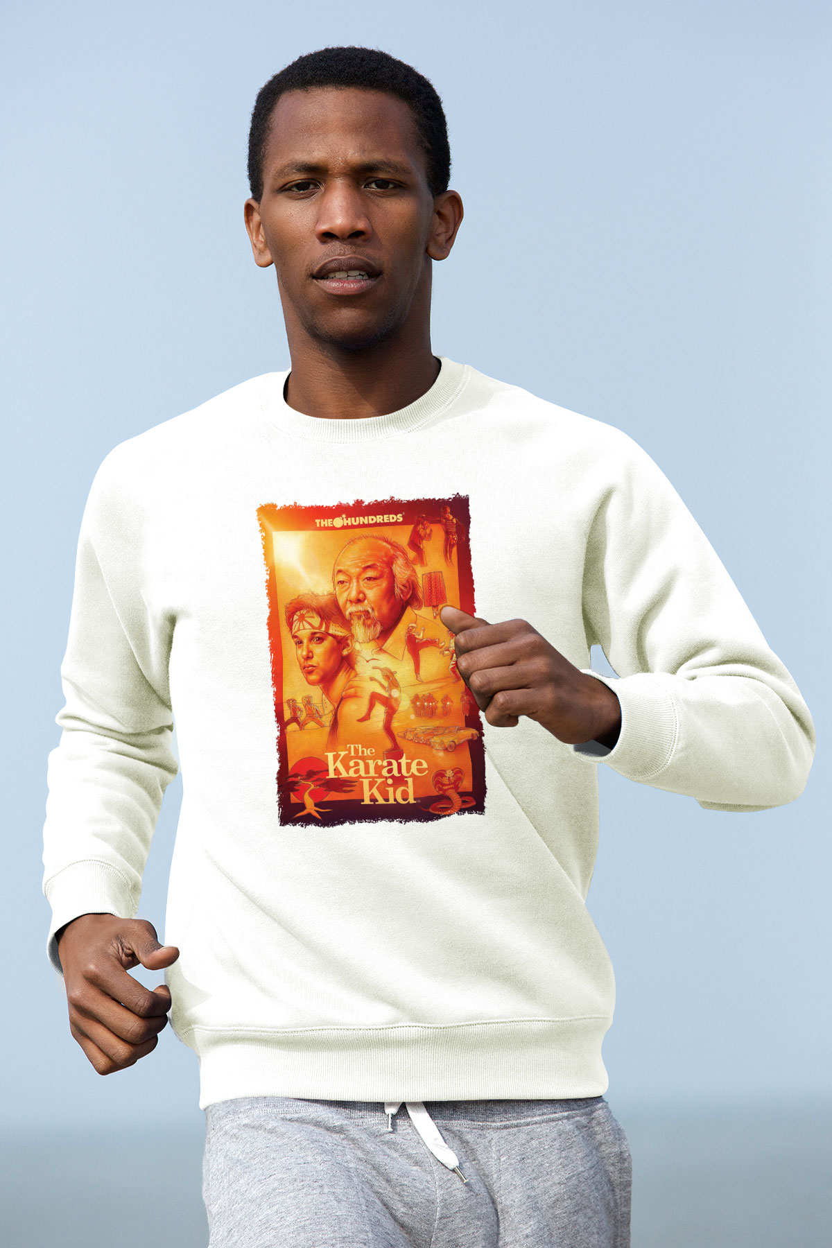 The Karate Kid Beyaz Unisex Sweatshirt