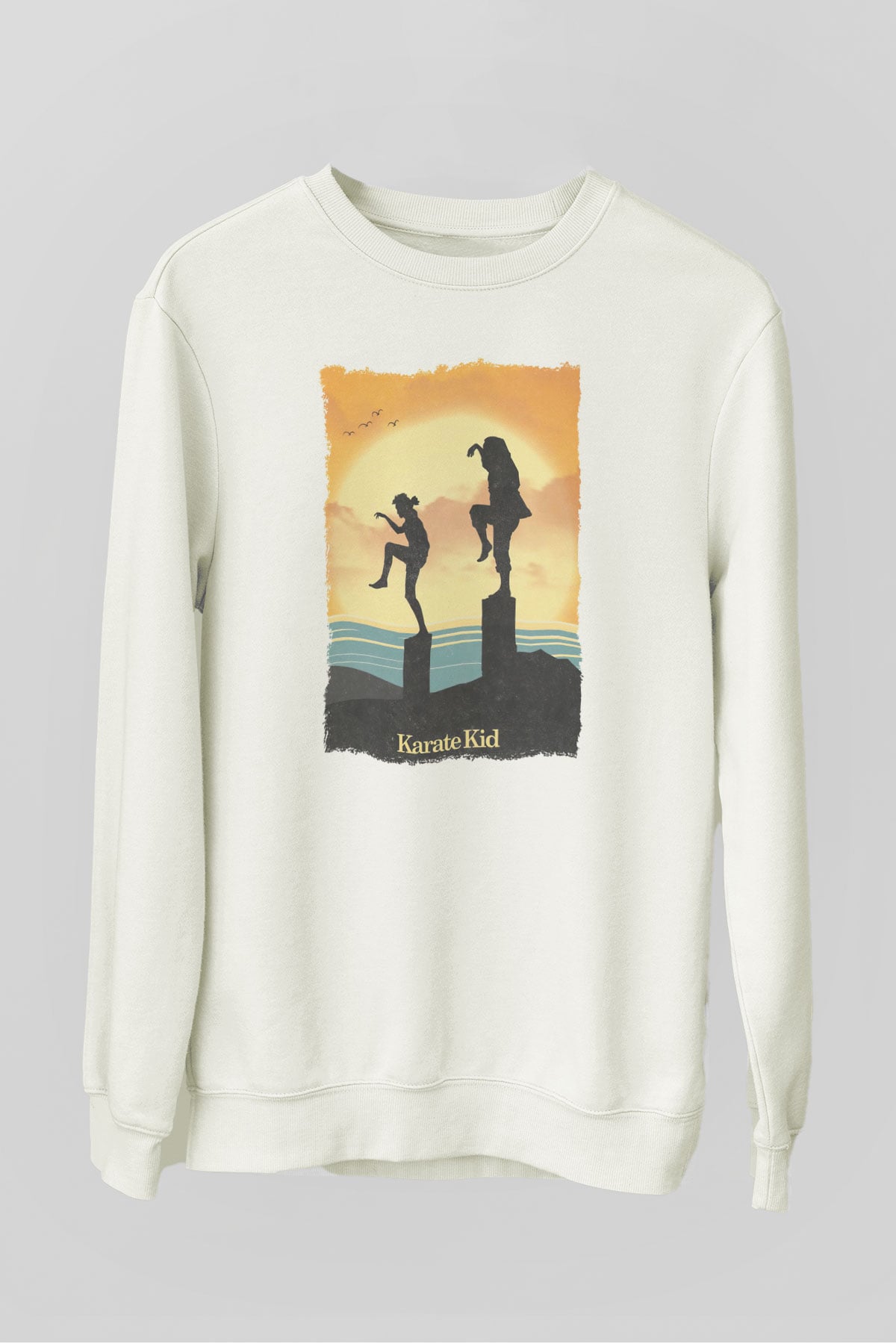 The Karate Kid Beyaz Unisex Sweatshirt